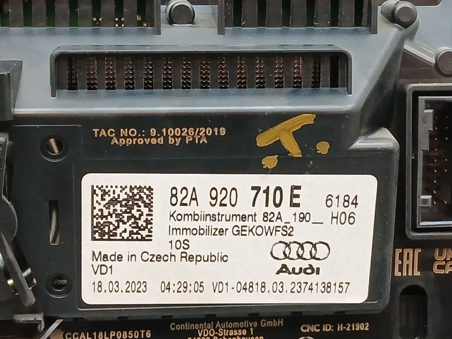 Cuadro Instrumentos para Audi A1 Sportback (Gba)