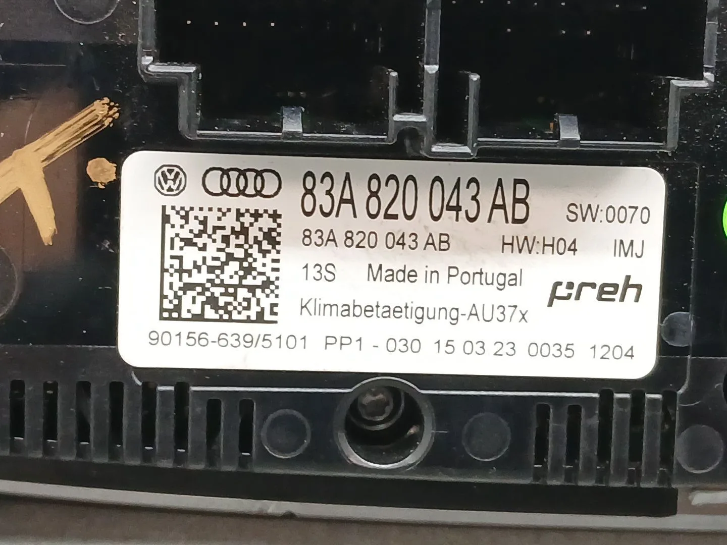 Mando Climatizador para Audi A1 Sportback (Gba)