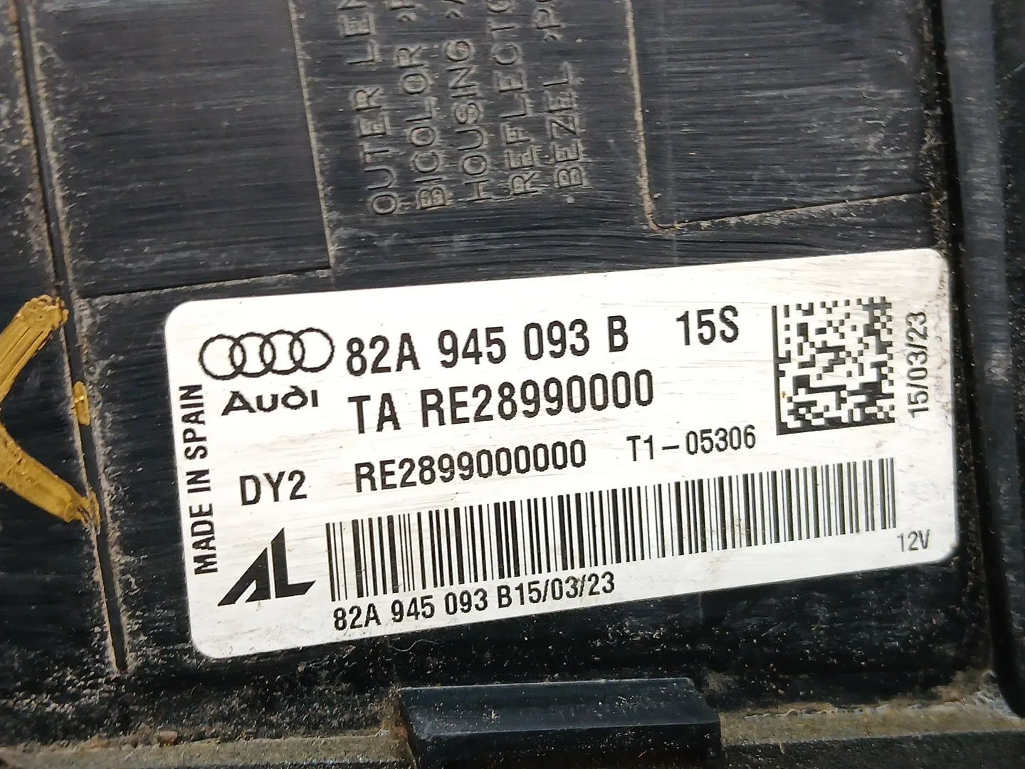 Piloto Trasero Izquierdo Interior para Audi A1 Sportback (Gba)