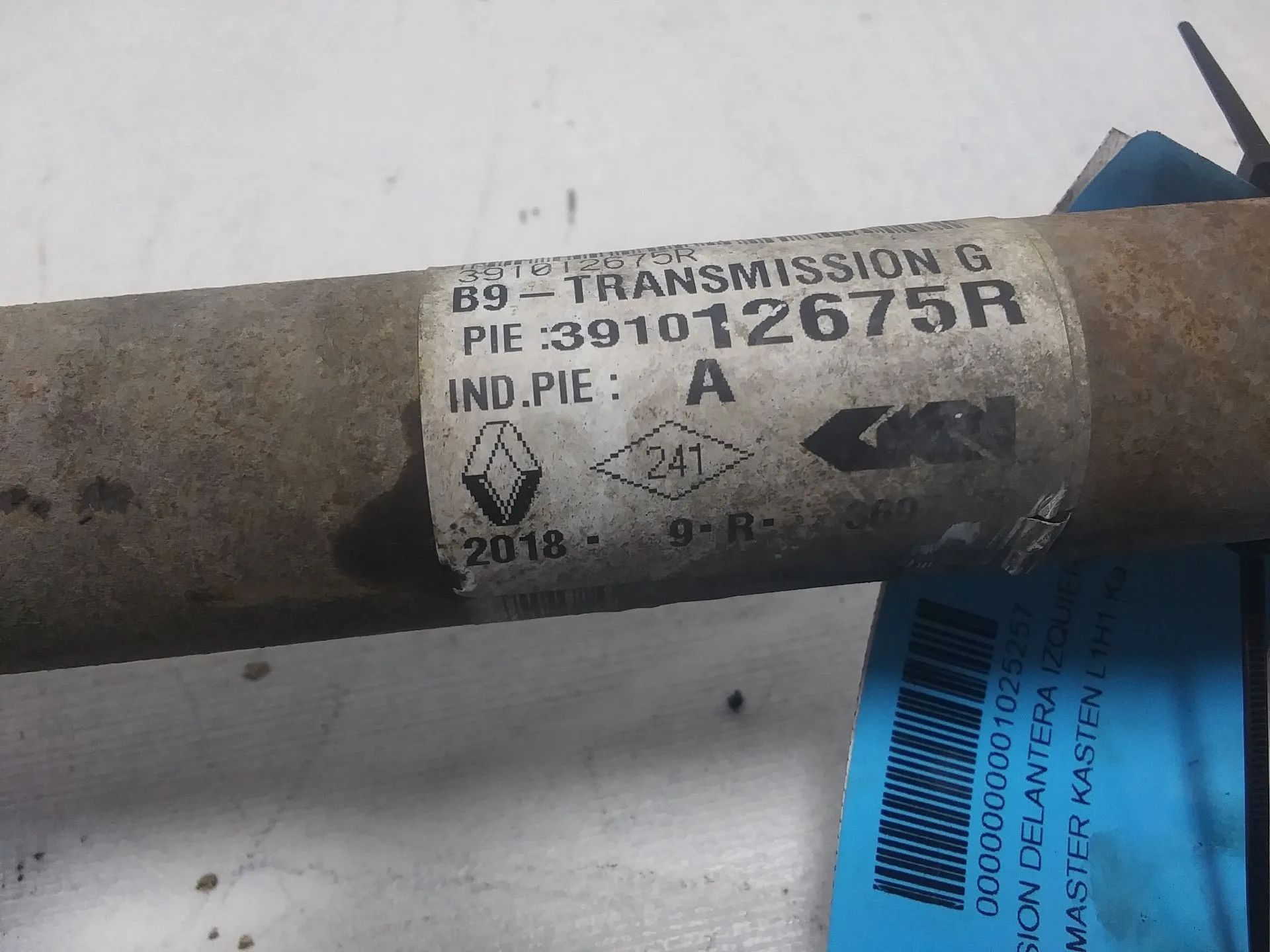 Transmision Delantera Izquierda para Renault Master Kasten