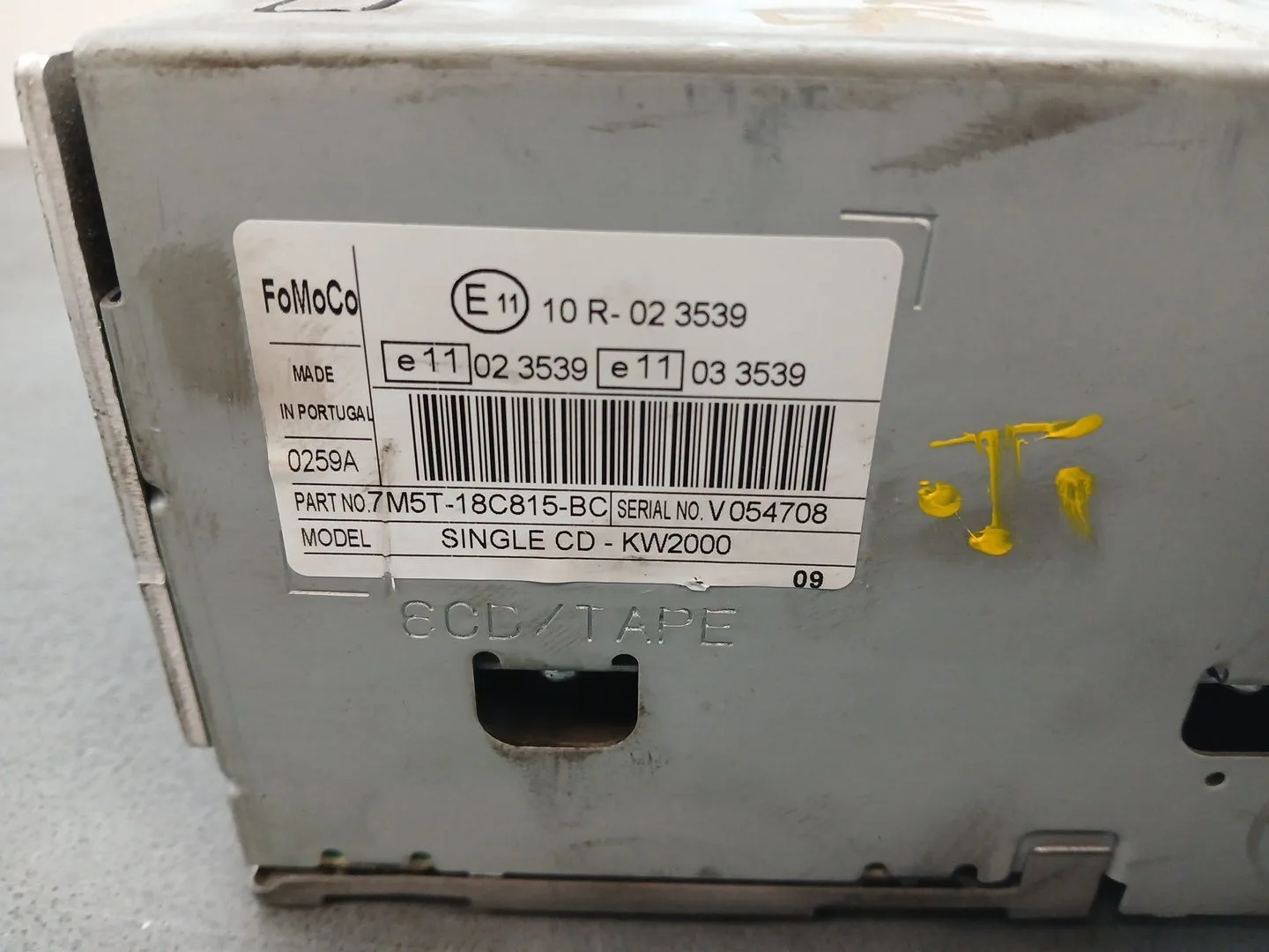 Sistema Audio / Radio Cd para Ford Transit Connect (P65_, P70_, P80_)