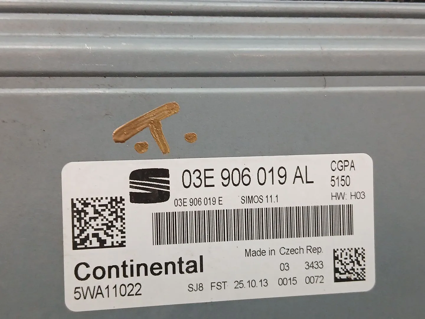 Centralita Motor Uce para Seat Ibiza Sc (6J1)