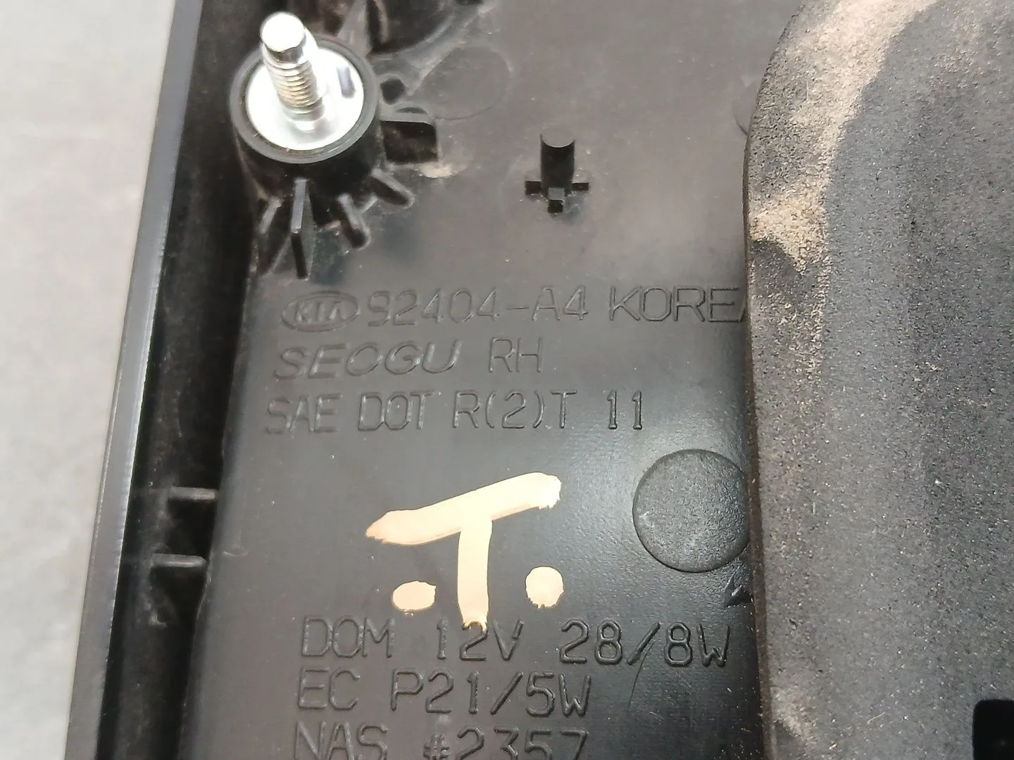 Piloto Trasero Derecho Interior para Kia Carens Iv