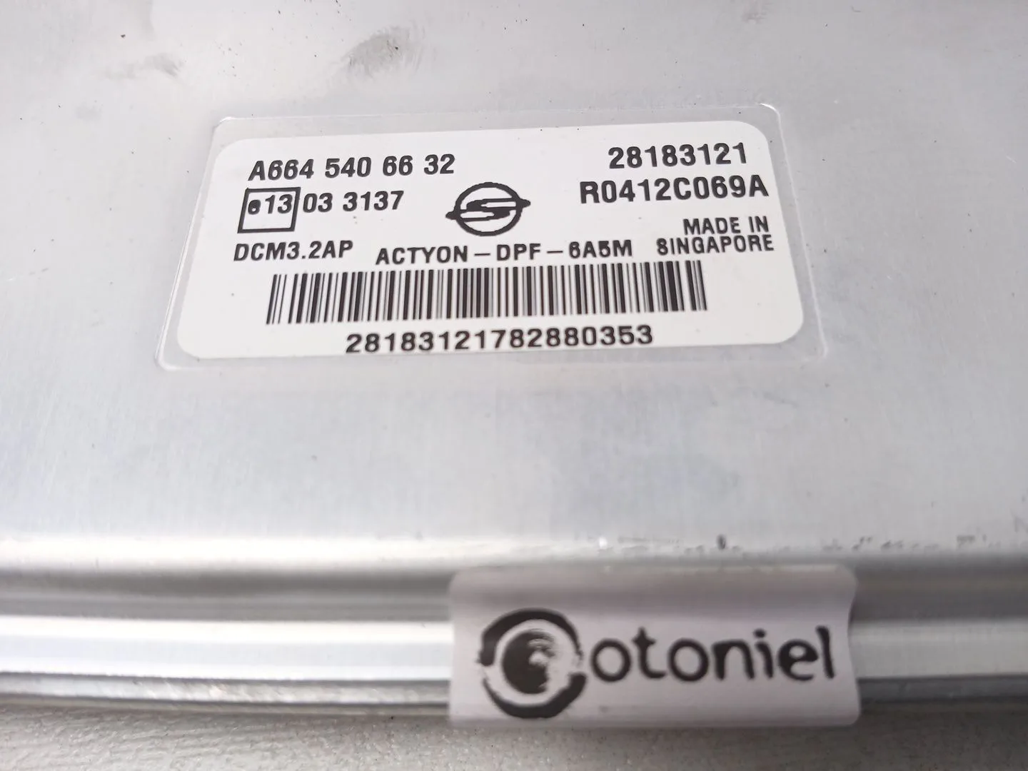 Centralita Motor Uce para Ssangyong Actyon Sports