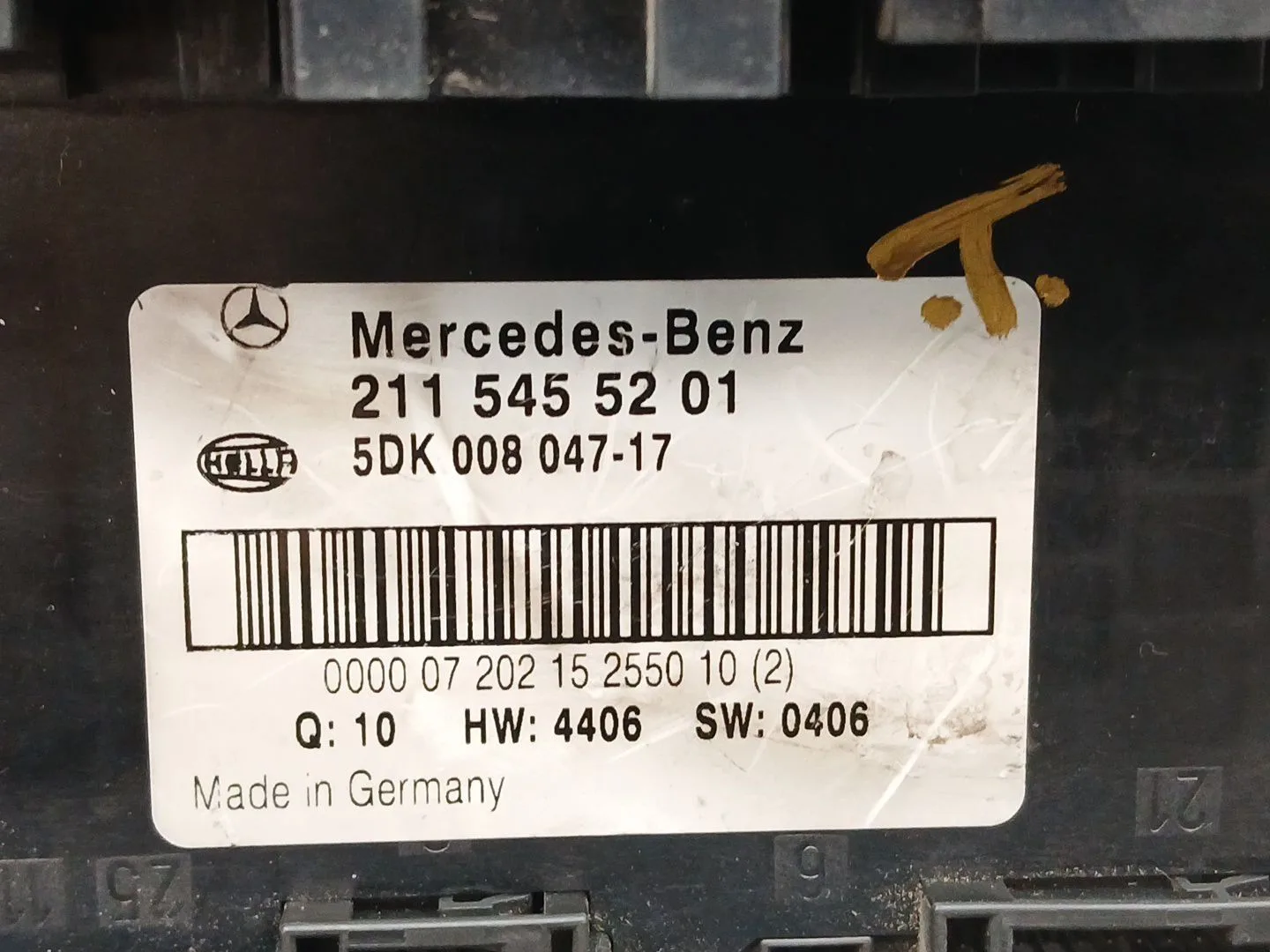 Caja Reles / Fusibles para Mercedes-Benz Clase Cls (W219)