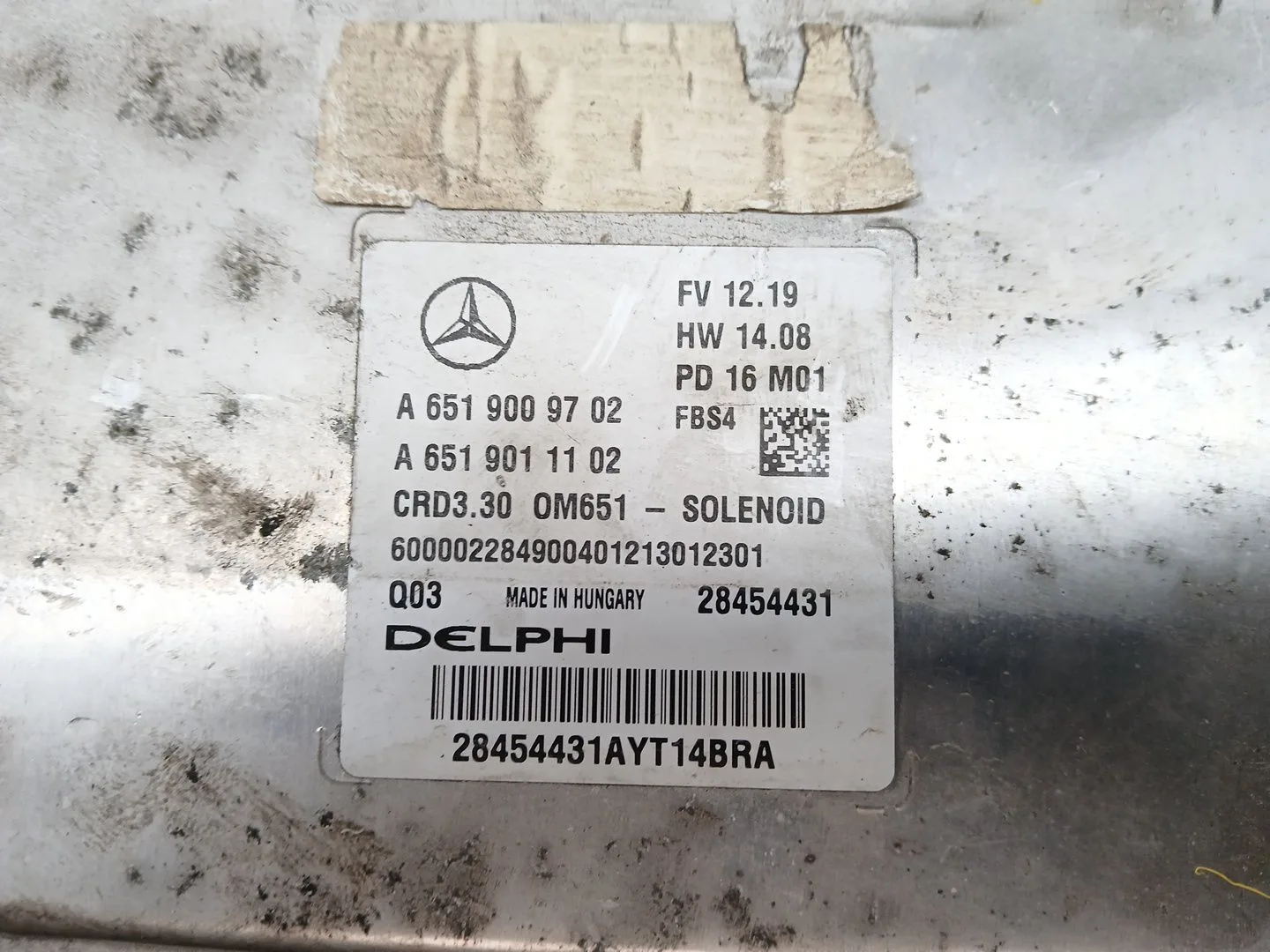 Centralita Motor Uce para Mercedes-Benz Clase A (W176)