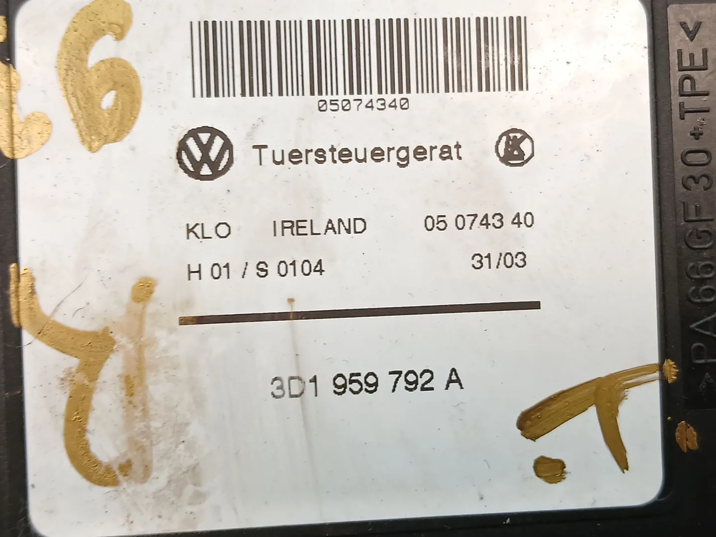 Motor Elevalunas Delantero Derecho para Volkswagen Touareg (7La)
