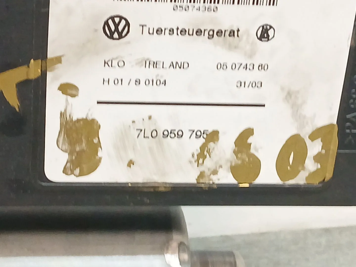 Motor Elevalunas Delantero Izquierdo para Volkswagen Touareg (7La)