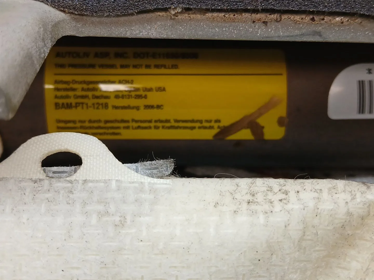 Airbag Cortina Delantero Derecho para Chrysler Jeep Gr.cherokee (Wh)