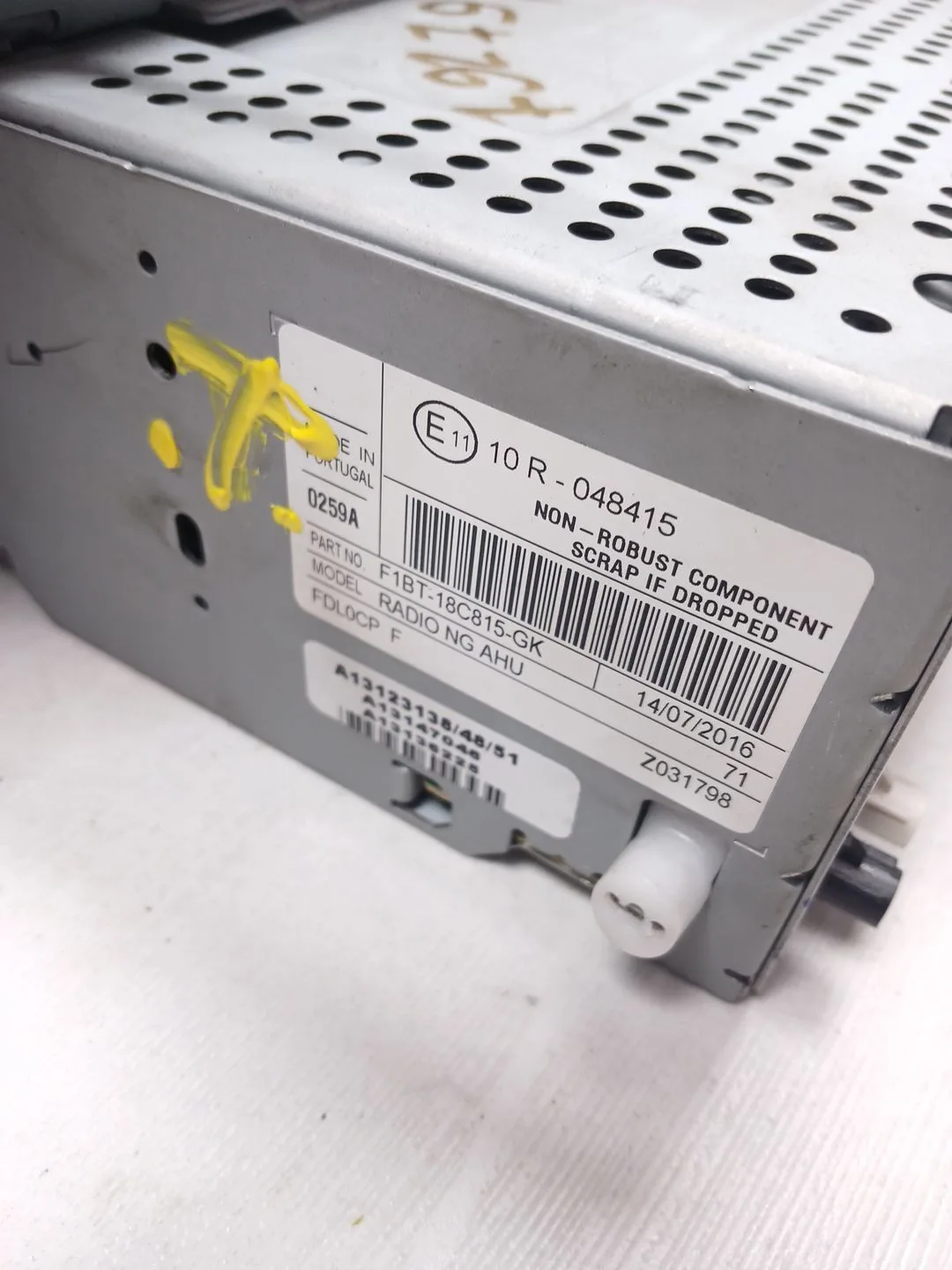 Sistema Audio / Radio Cd para Ford Transit Courier B460 Monospace