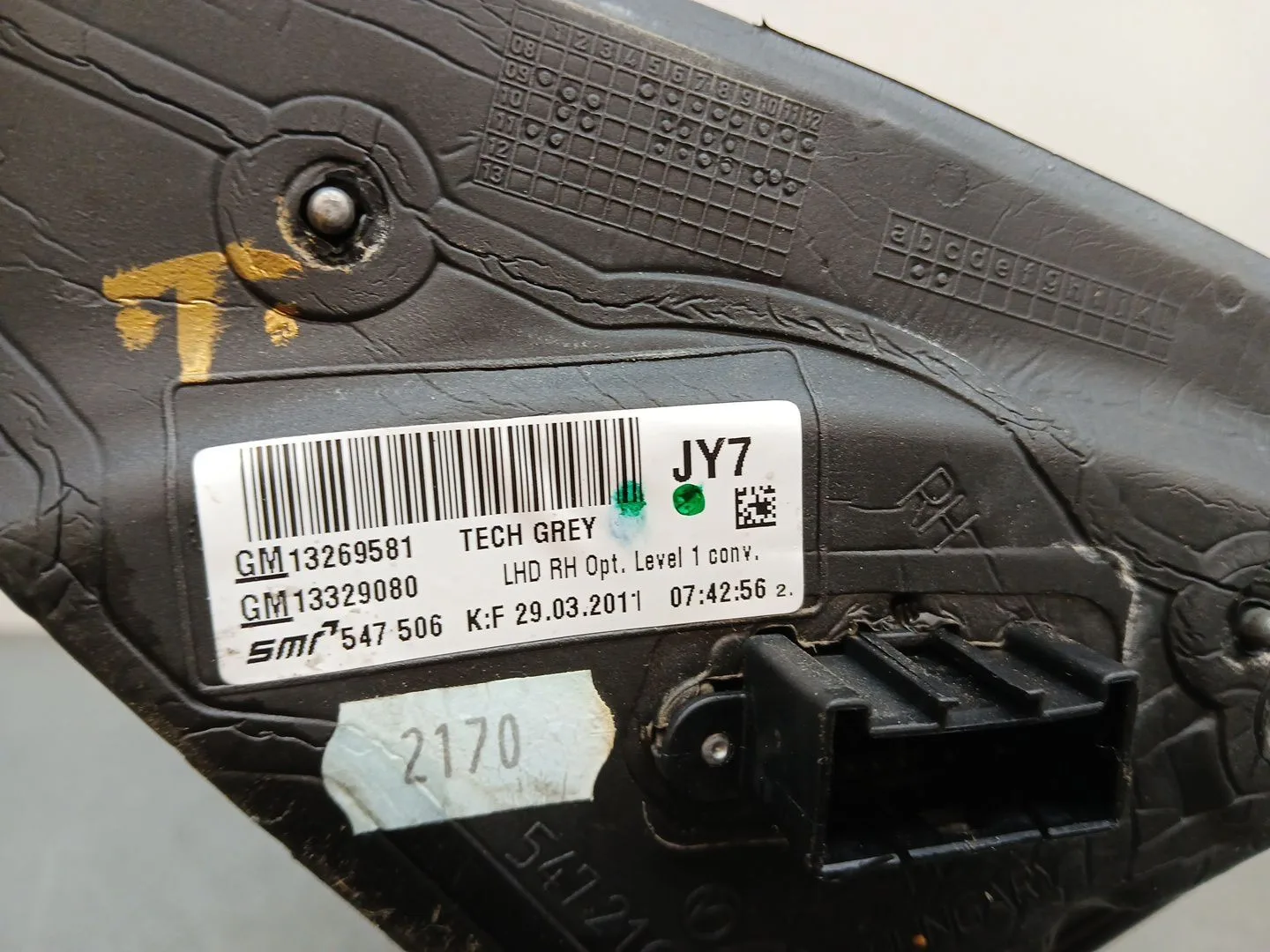 Retrovisor Derecho para Opel Insignia Berlina
