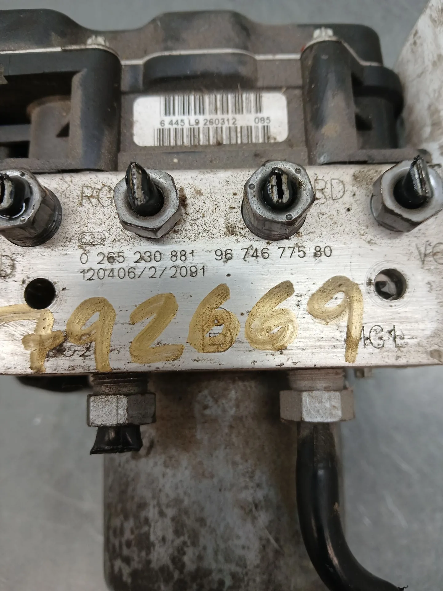 Abs para Peugeot 5008 (0U_, 0E_)