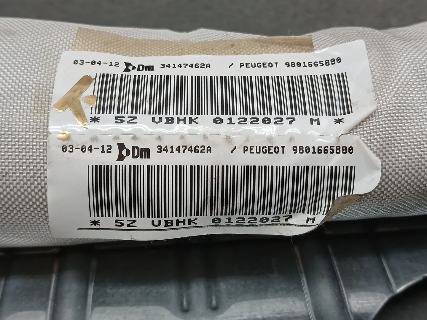 Airbag Cortina Delantero Izquierdo para Peugeot 5008 (0U_, 0E_)