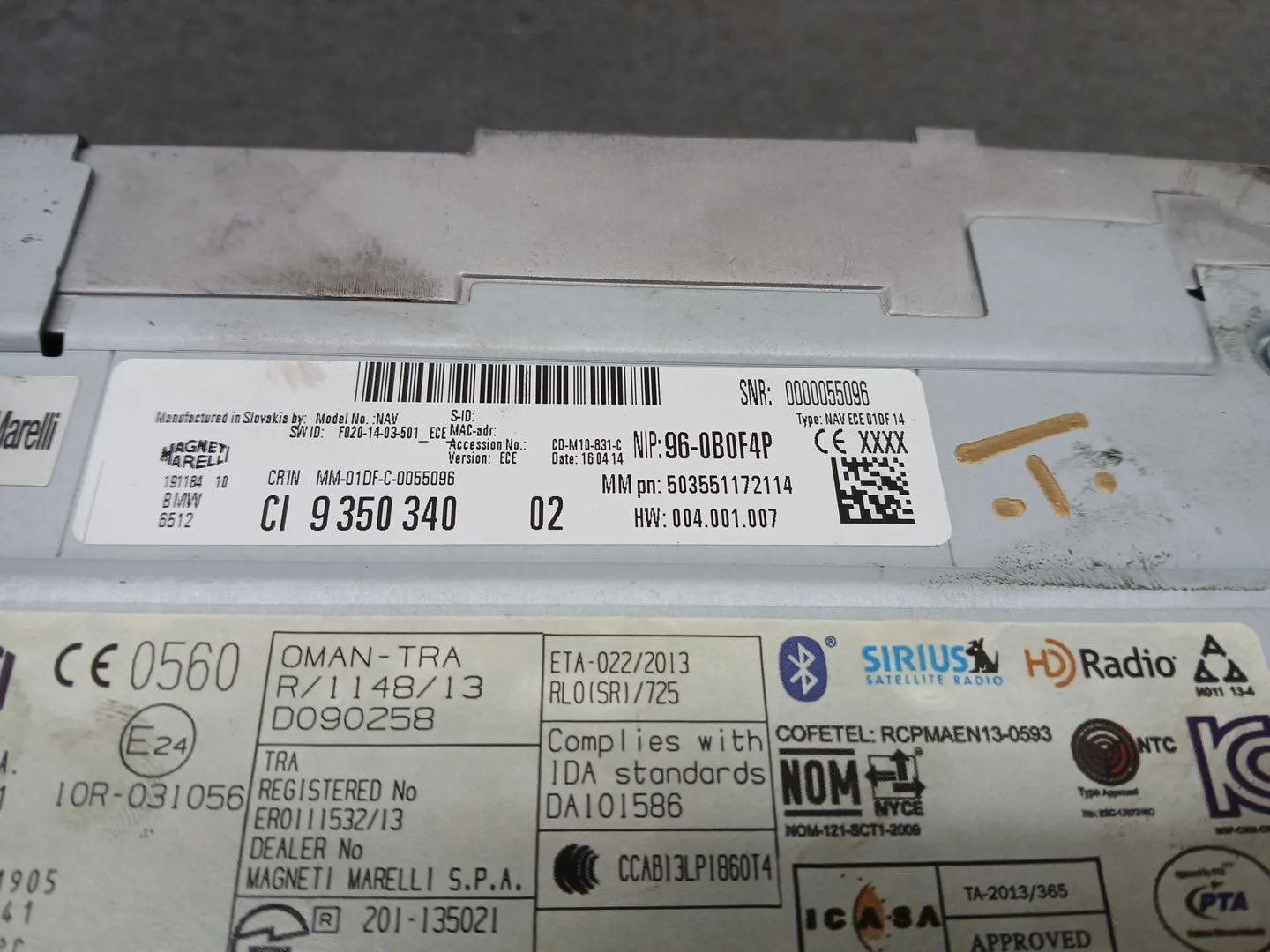 Sistema Audio / Radio Cd para Bmw 3 Touring (F31)