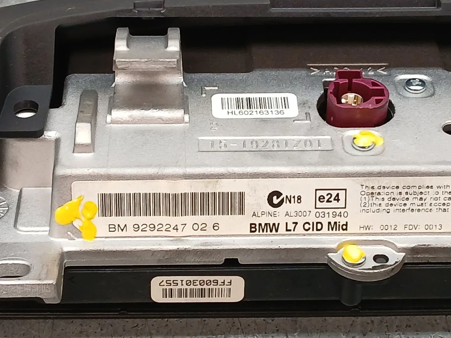 Pantalla Multifuncion para Bmw 3 Touring (F31)