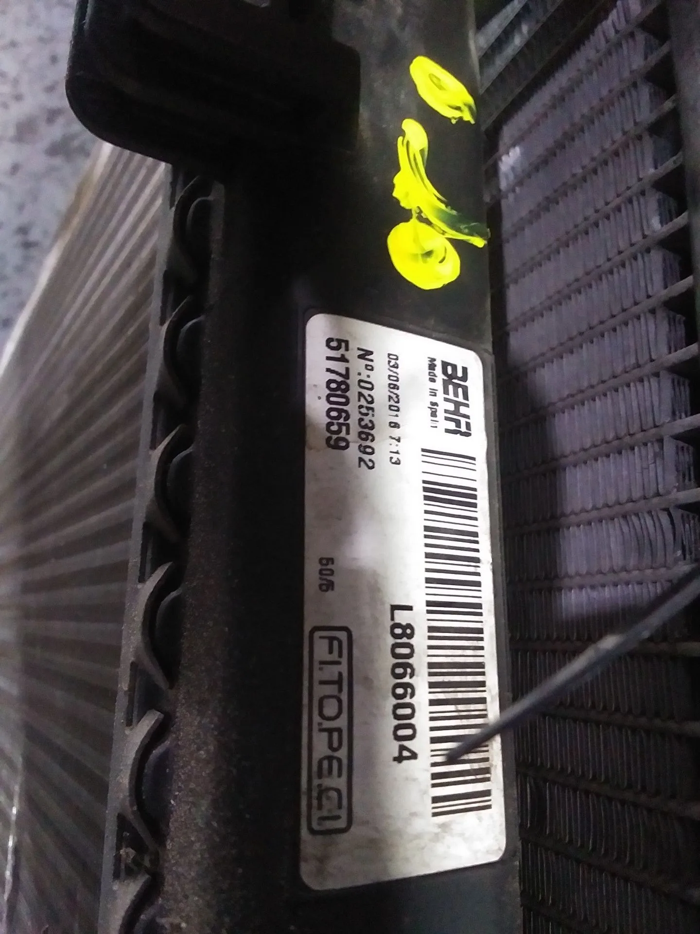 Radiador Agua para Fiat Fiorino Furgoneta/Monovolumen (225_)
