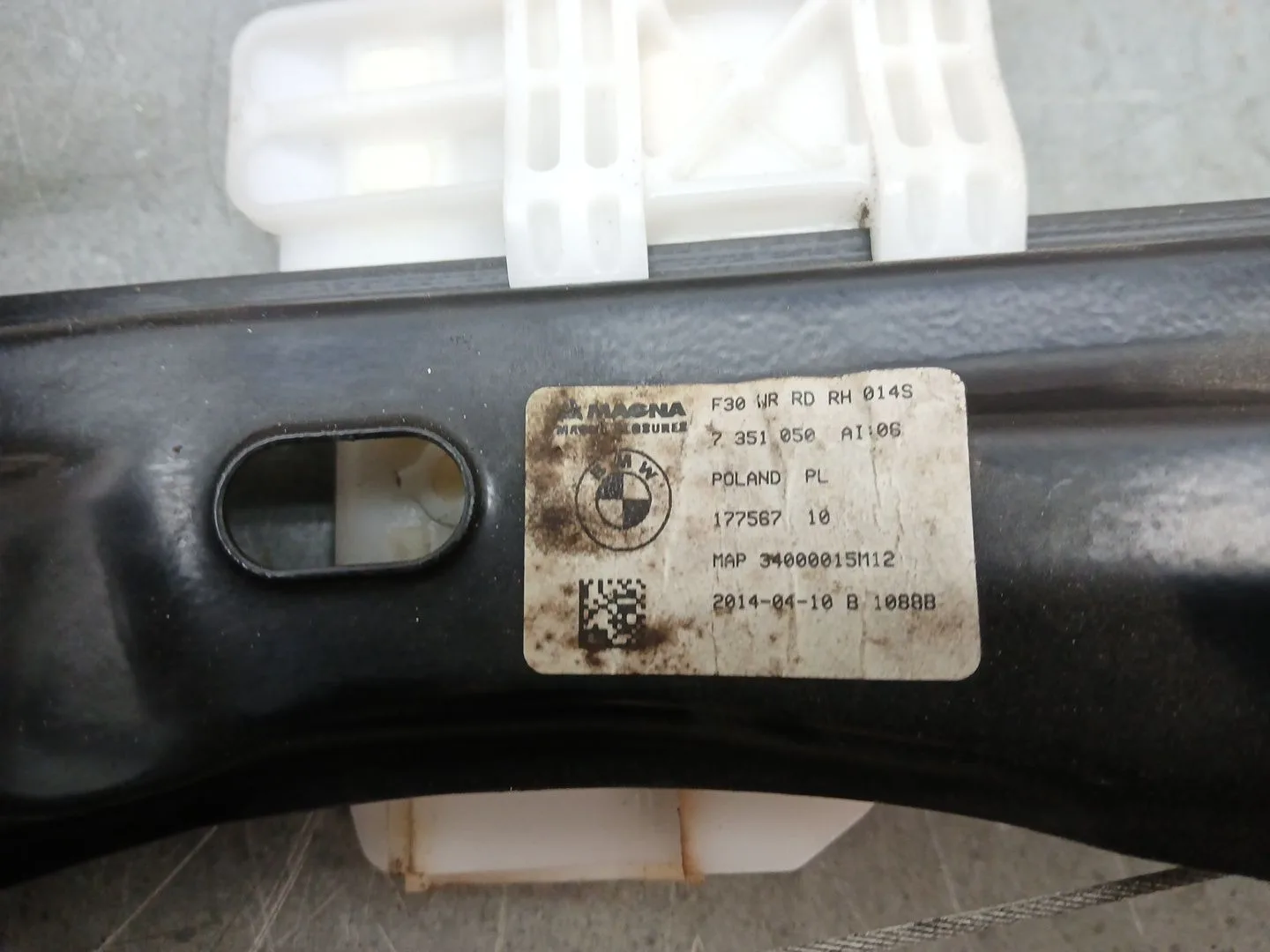 Elevalunas Trasero Derecho para Bmw 3 Touring (F31)