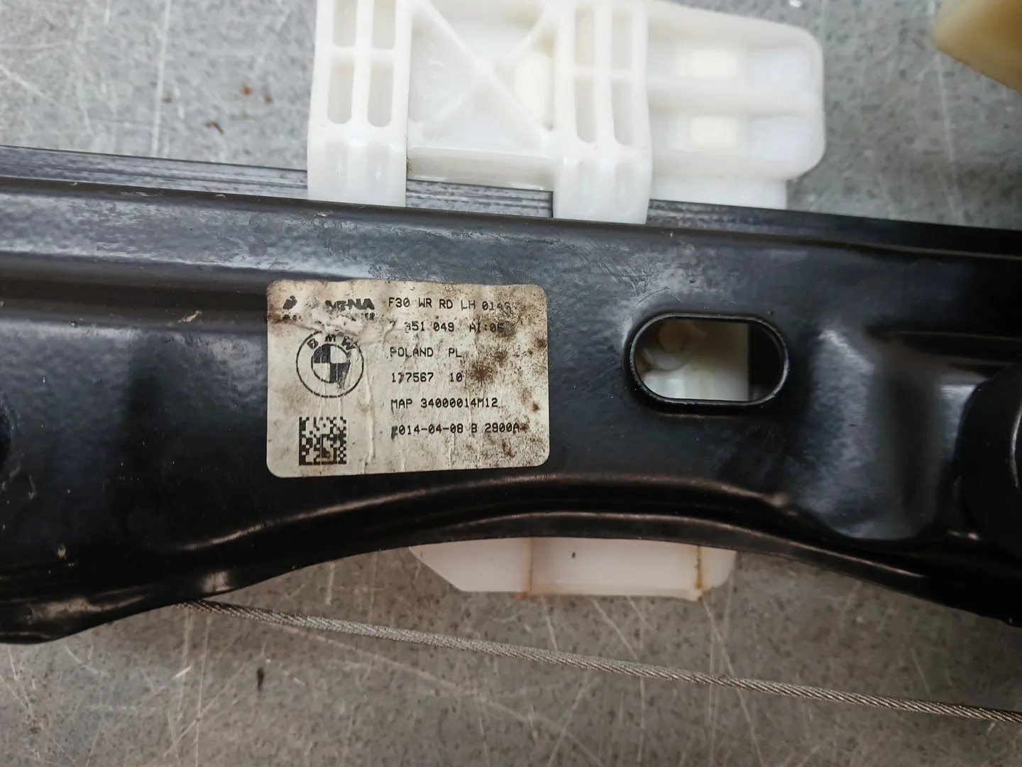 Elevalunas Trasero Izquierdo para Bmw 3 Touring (F31)
