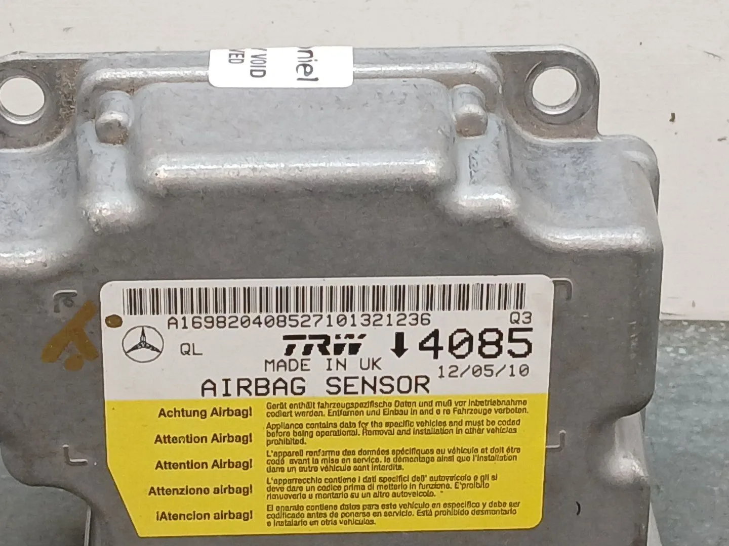 Centralita Airbag para Mercedes-Benz Clase B (W245)
