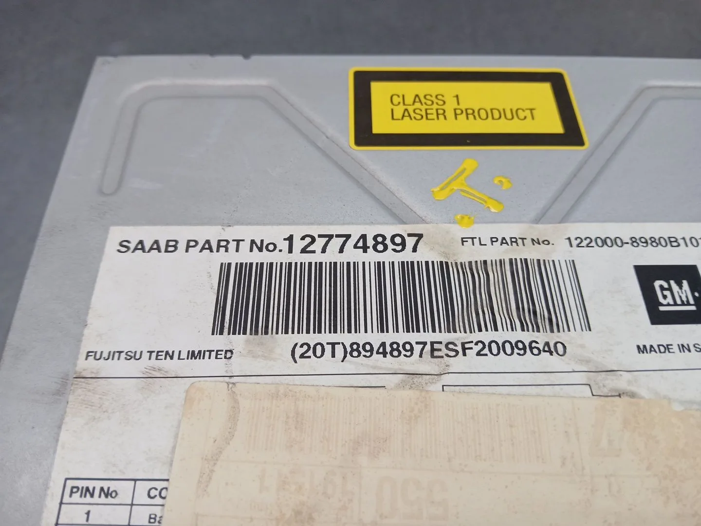 Sistema Audio / Radio Cd para Saab 9-3 Berlina