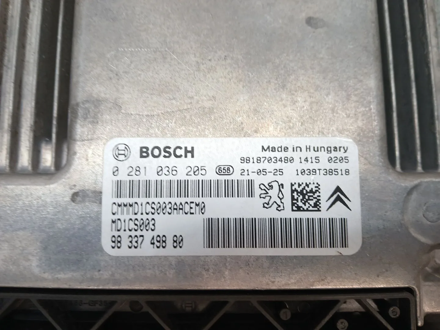 Centralita Motor Uce para Opel Combo E Tour / Life (K9)