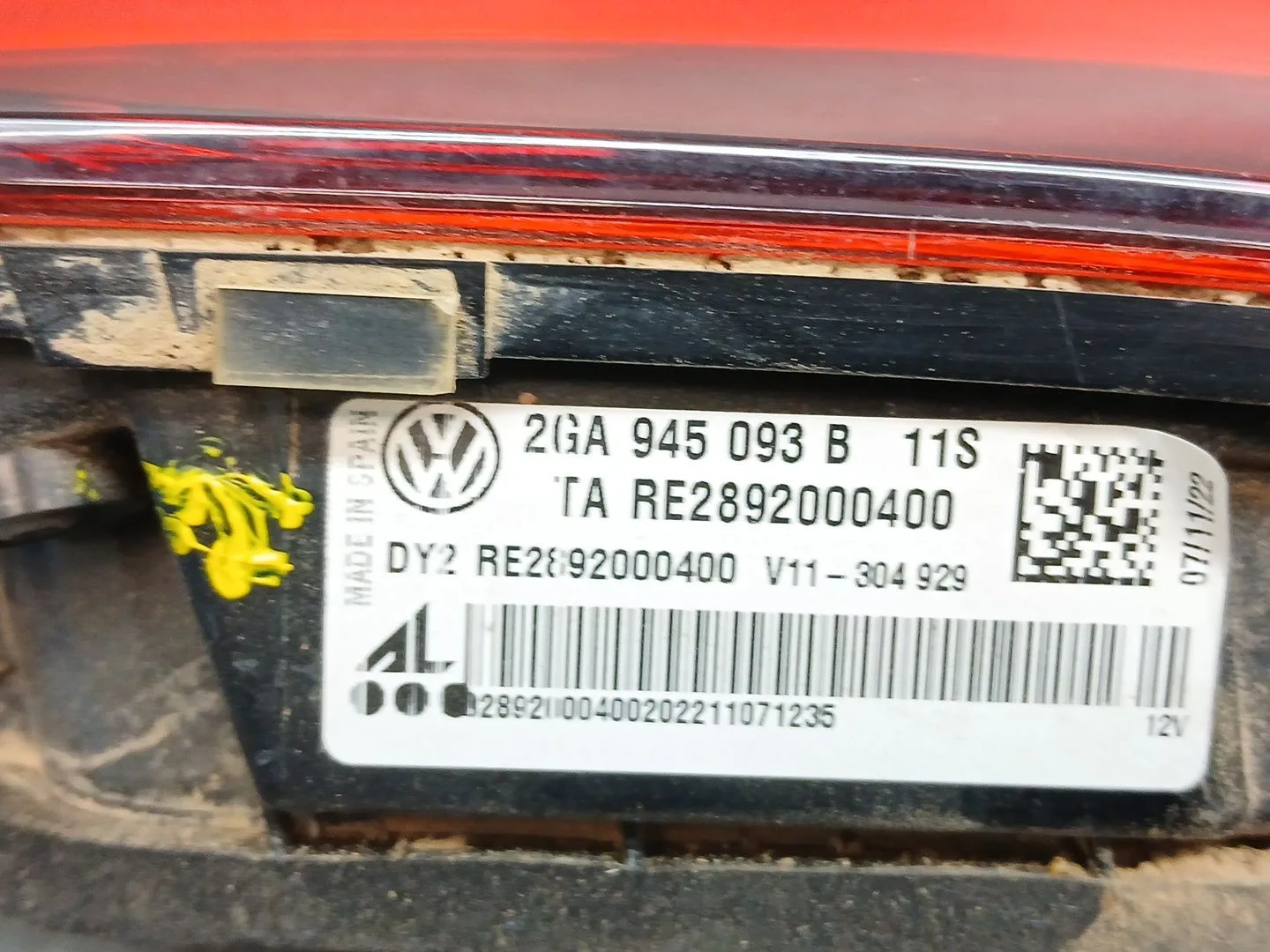 Piloto Trasero Izquierdo Interior para Volkswagen T-Roc (A11, D11)