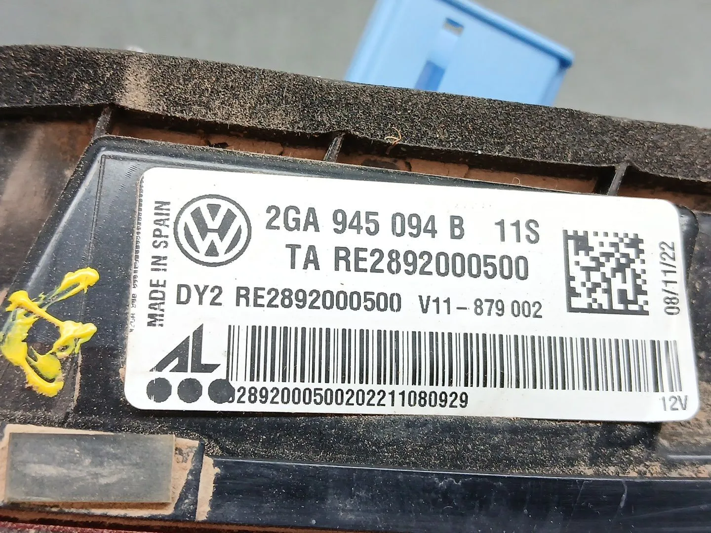 Piloto Trasero Derecho Interior para Volkswagen T-Roc (A11, D11)