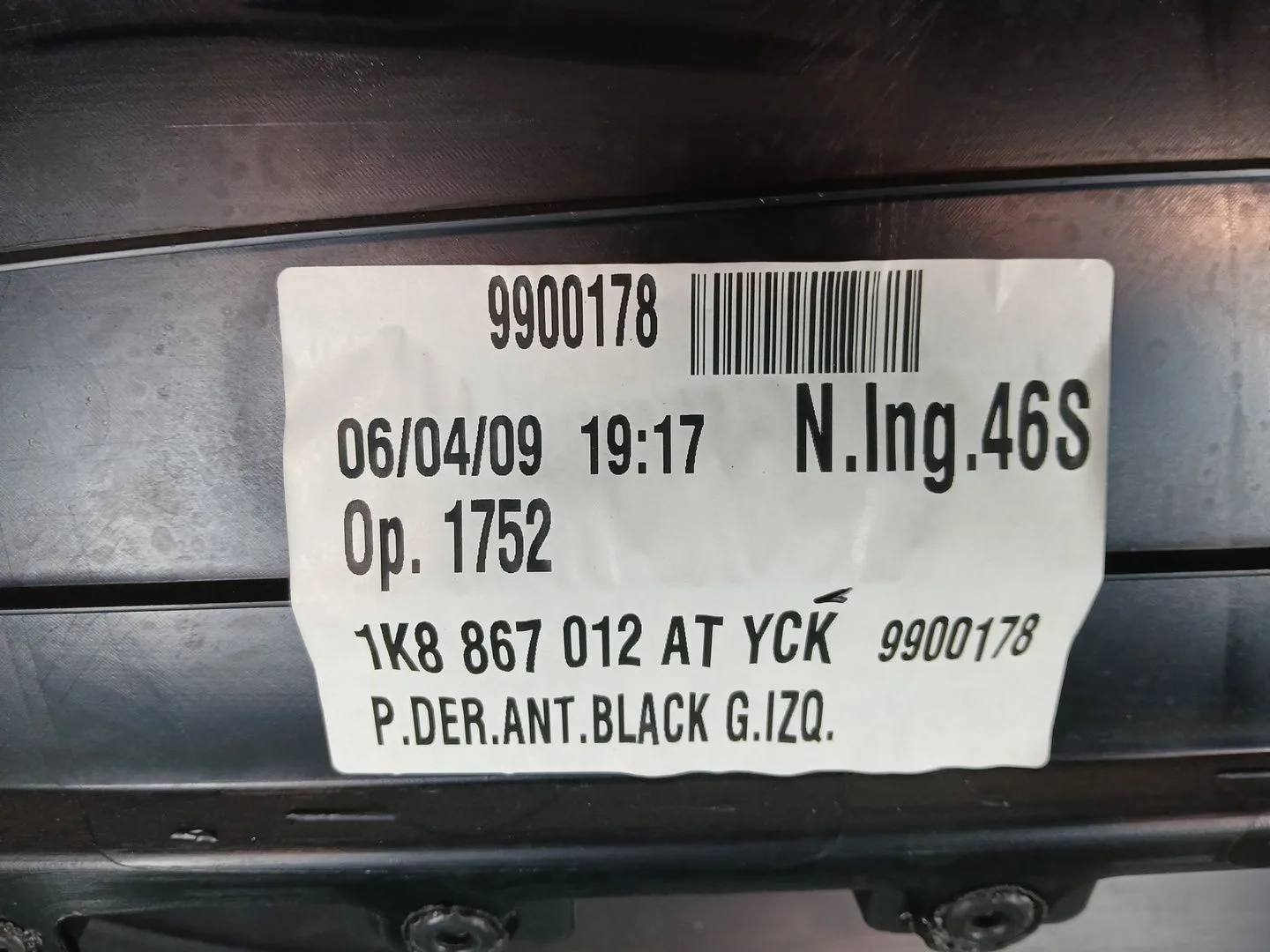Guarnecido Puerta Delantera Derecha para Volkswagen Scirocco Iii (137, 138)