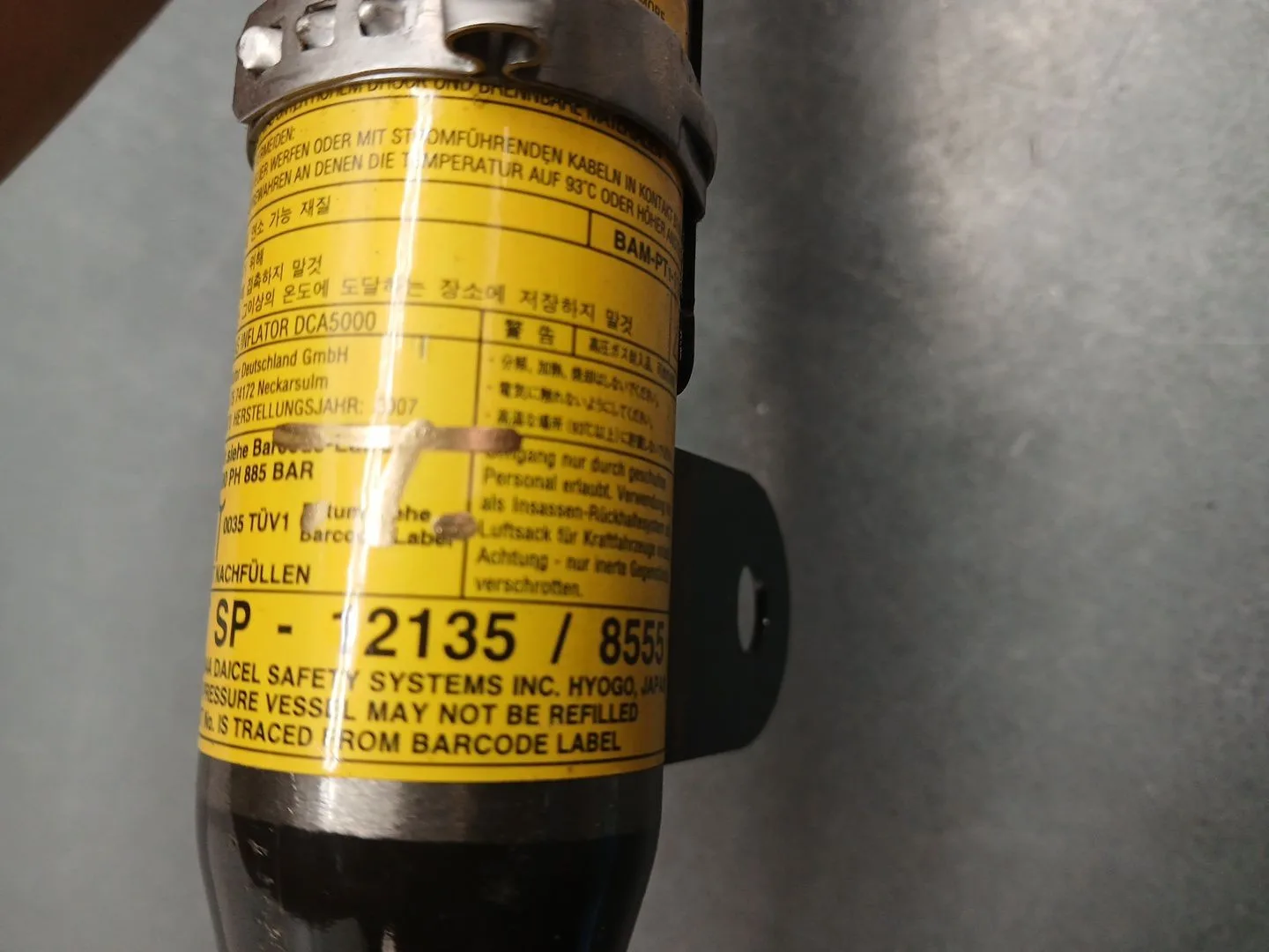 Airbag Cortina Delantero Izquierdo para Hyundai Santa Fe (Bm)
