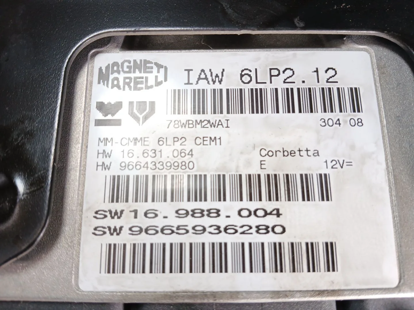 Centralita Motor Uce para Citroën C4 Berlina