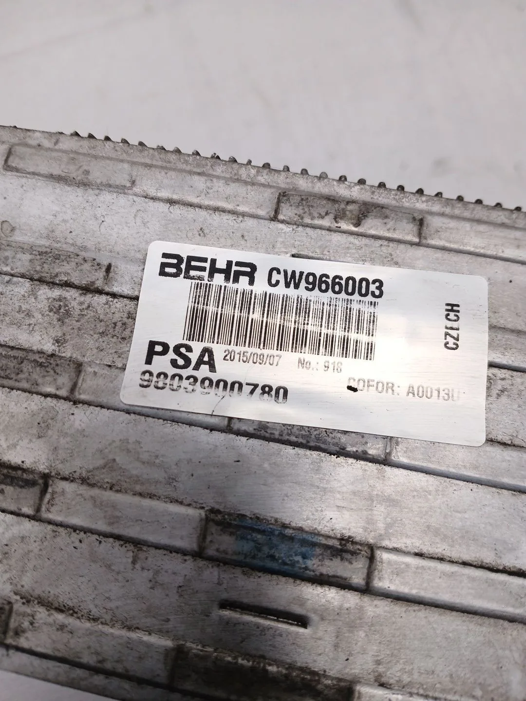 Intercooler para Peugeot 208 I (Ca_, Cc_)