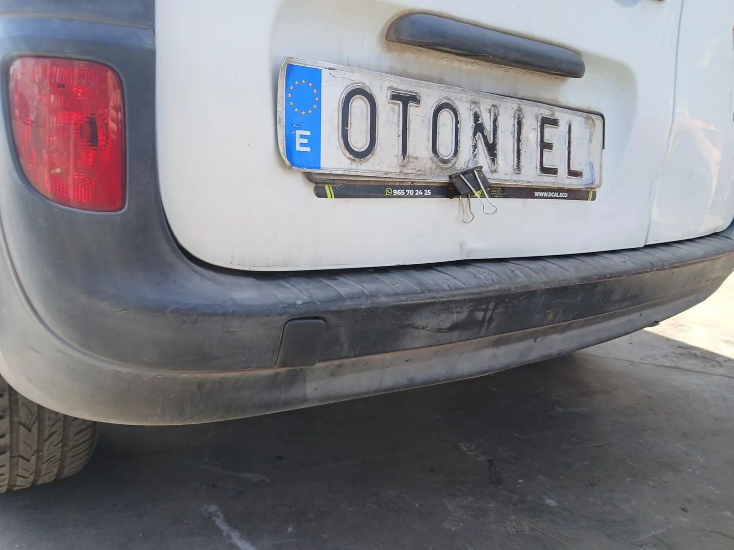 Paragolpes Trasero para Renault Kangoo Express (Fw0/1_)