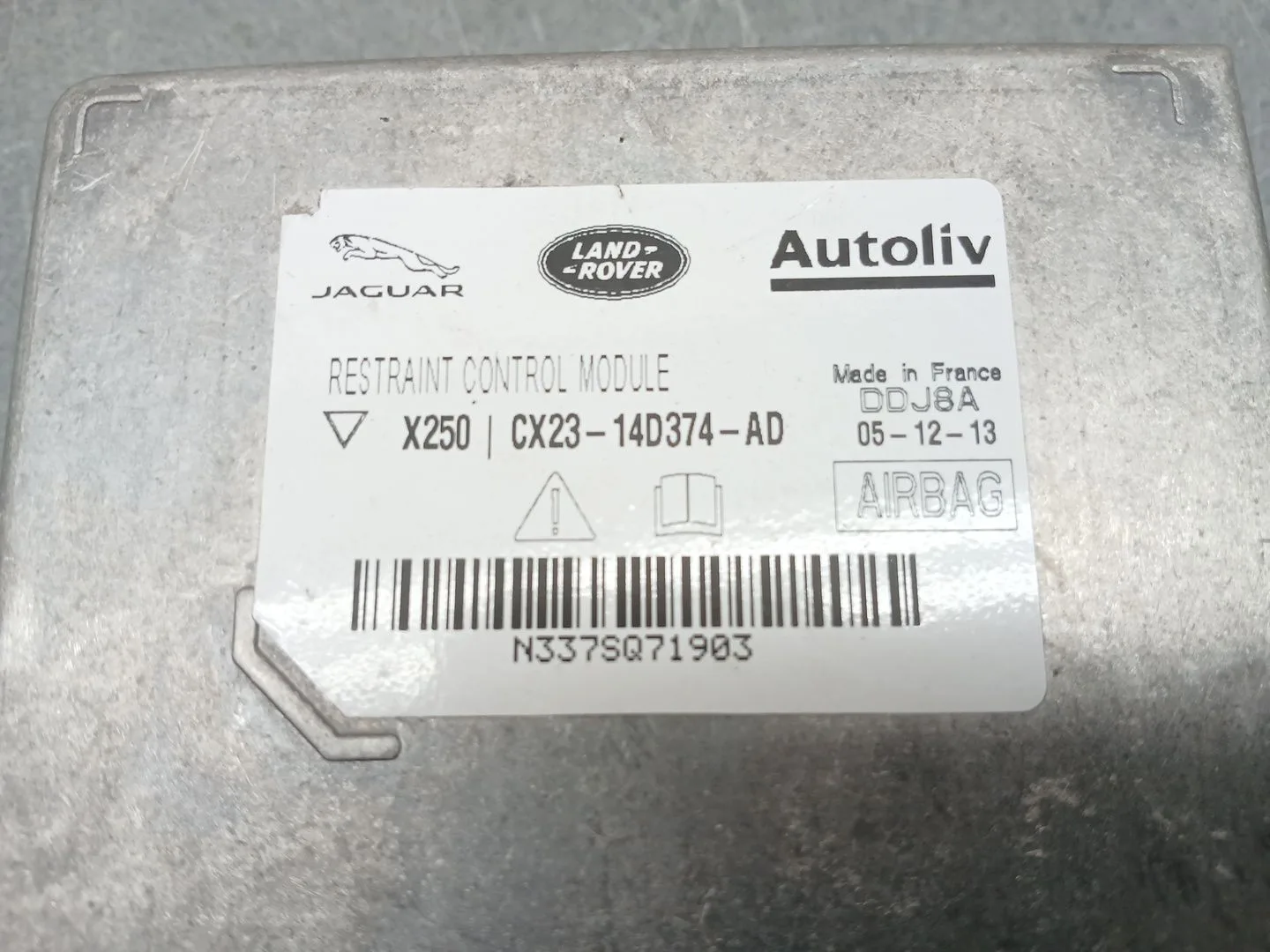 Centralita Airbag para Jaguar Xf