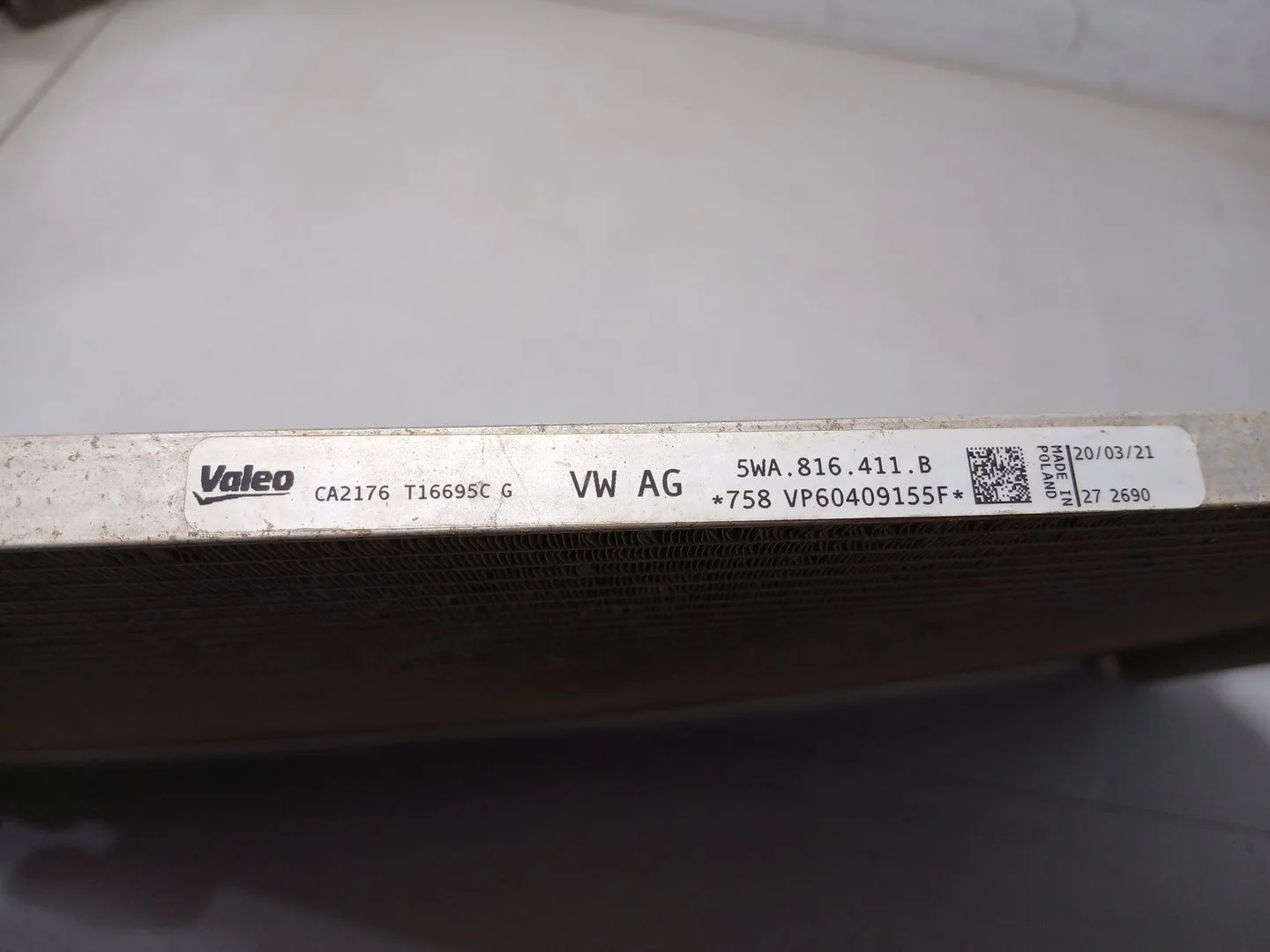 Condensador / Radiador Aire Acondicionado para Cupra Formentor (Km7, Kmp)
