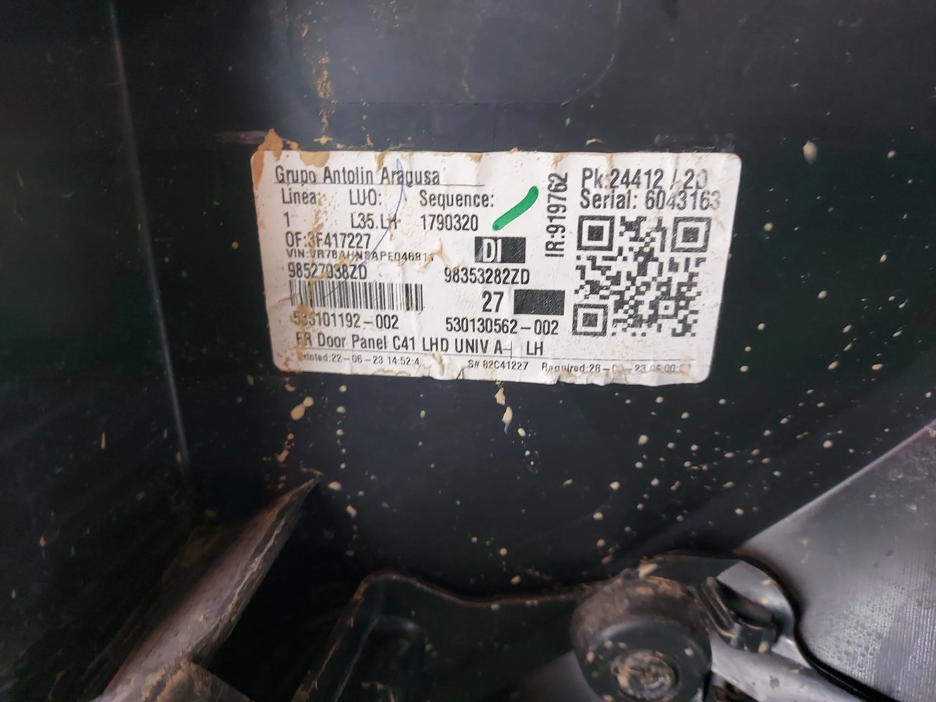 Guarnecido Puerta Delantera Izquierda para Citroën C4 Iii (Ba_, Bb_, Bc_)