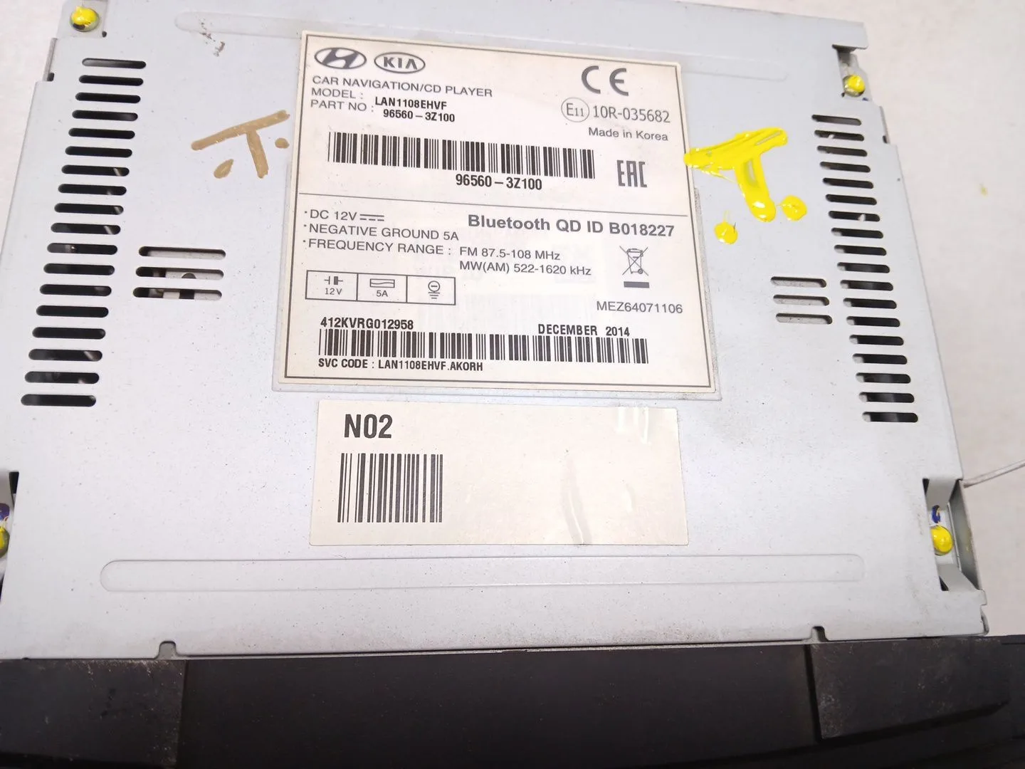 Sistema Audio / Radio Cd para Hyundai I40 I (Vf)