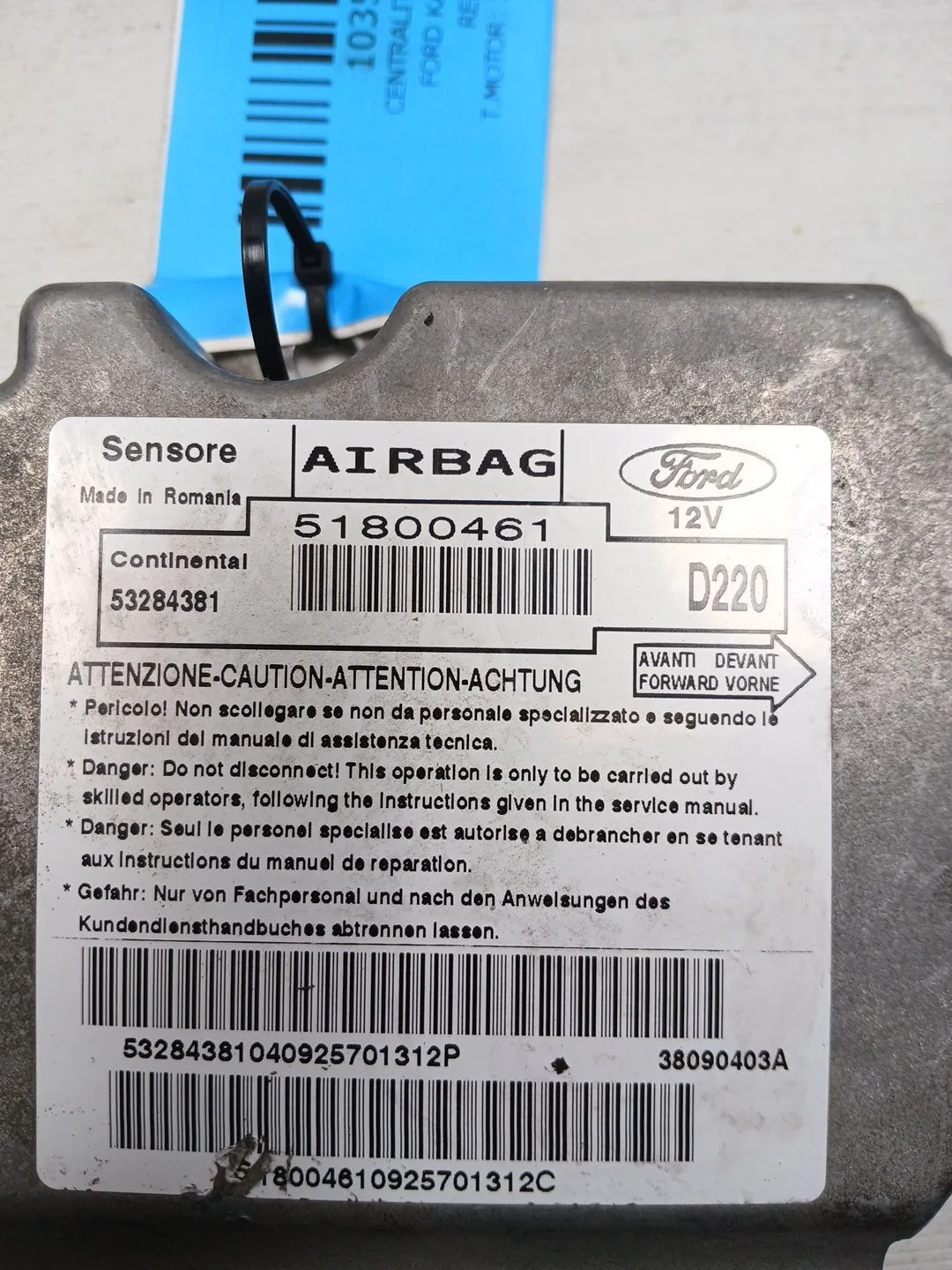 Centralita Airbag para Ford Ka (Ccu)