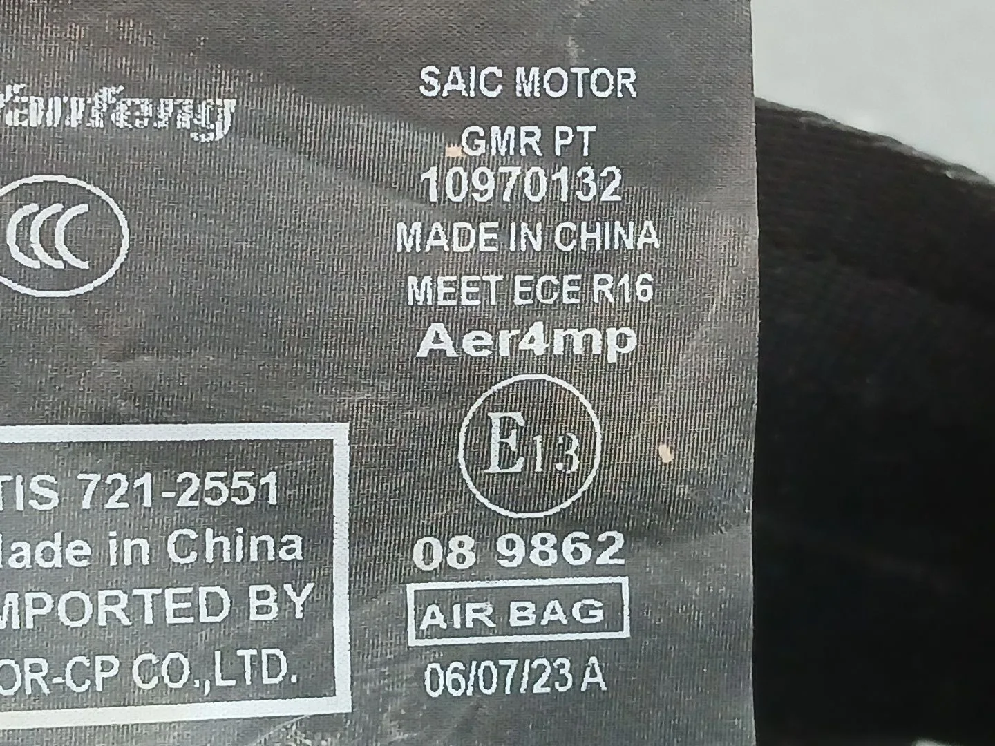 Kit Airbag para Mg Zs Suv (Azs1)