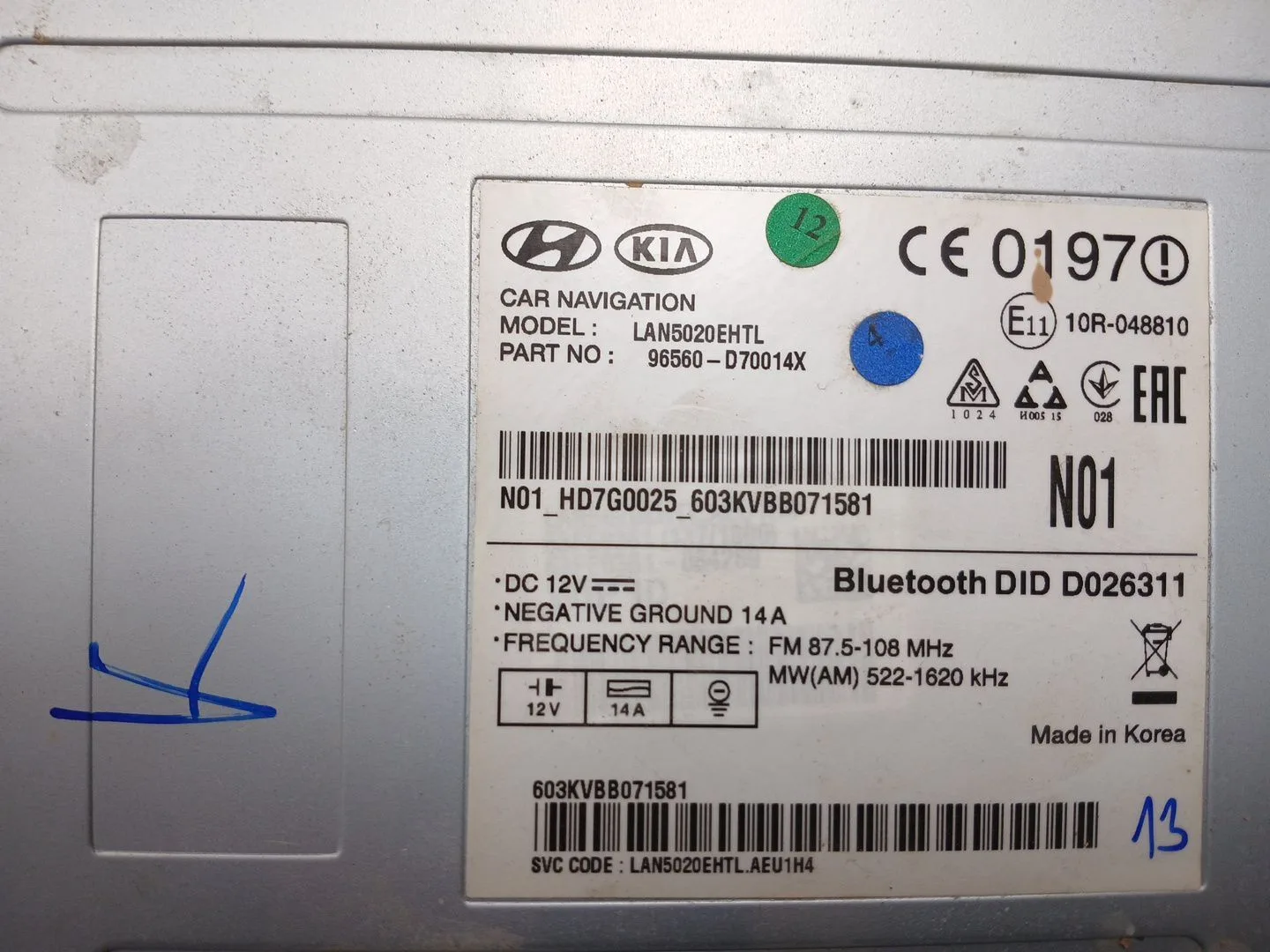 Sistema Audio / Radio Cd para Hyundai Tucson (Tl, Tle)