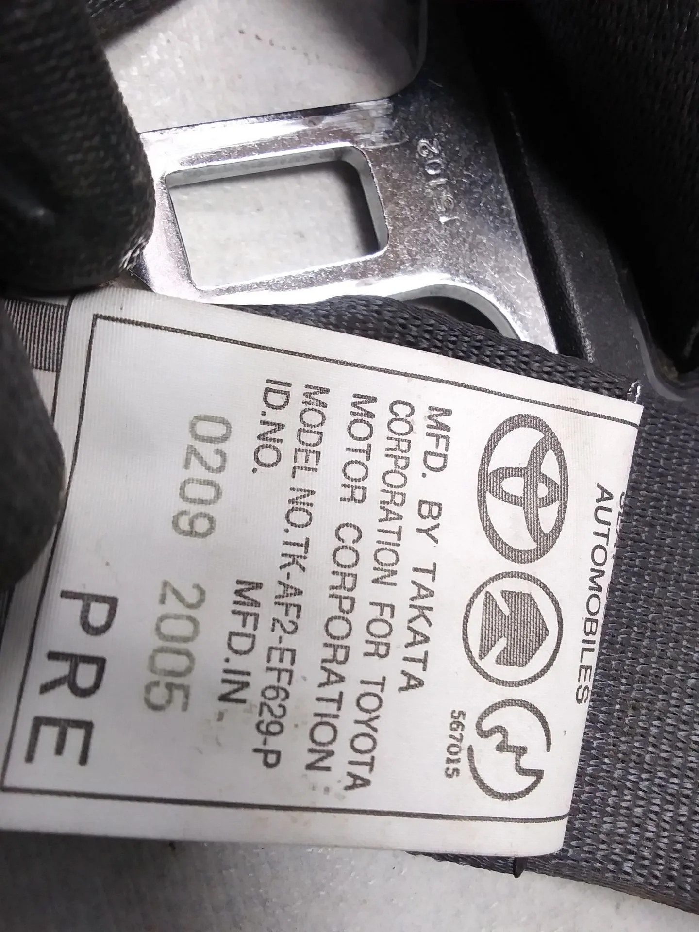 Cinturon Seguridad Delantero Izquierdo para Lexus Is200 (Gxe10)
