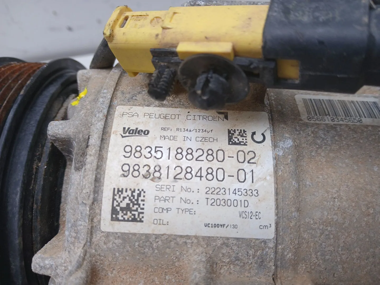 Compresor Aire Acondicionado para Opel Grandland / Grandland X (A18, P1Uo)