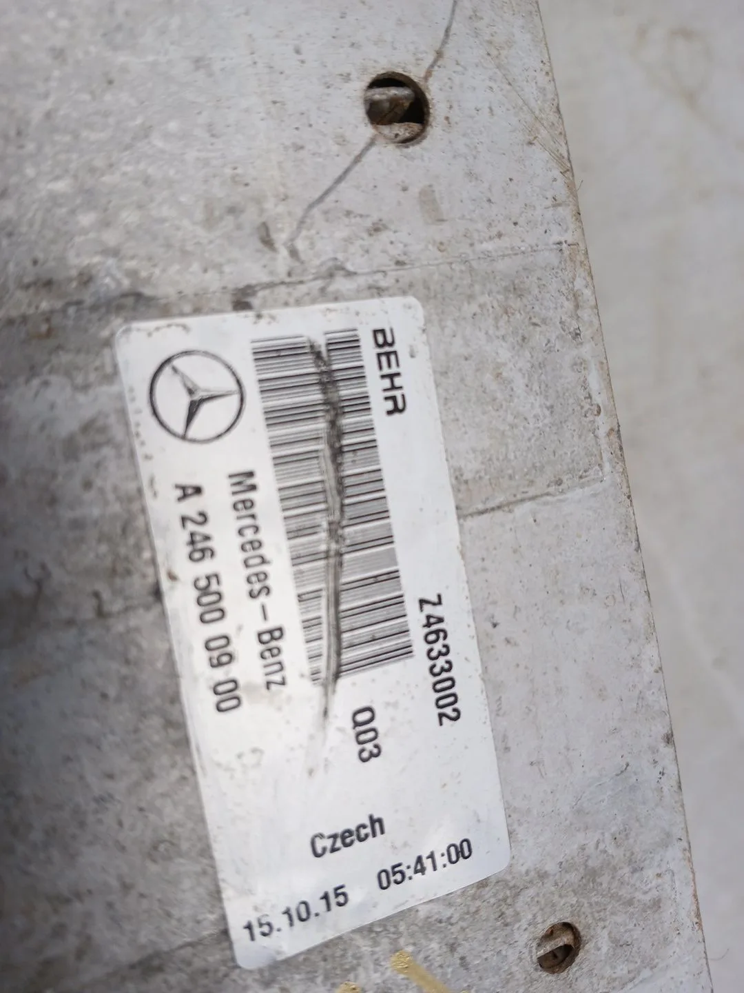 Intercooler para Mercedes-Benz Clase A (W176)