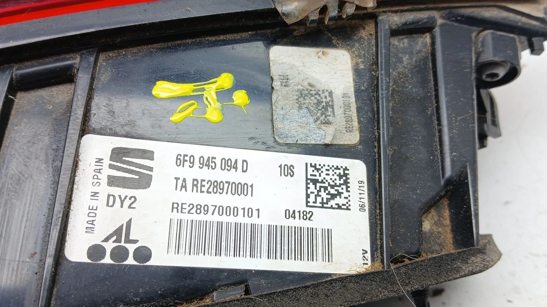Piloto Trasero Derecho Interior para Seat Arona (Kj7, Kjp)