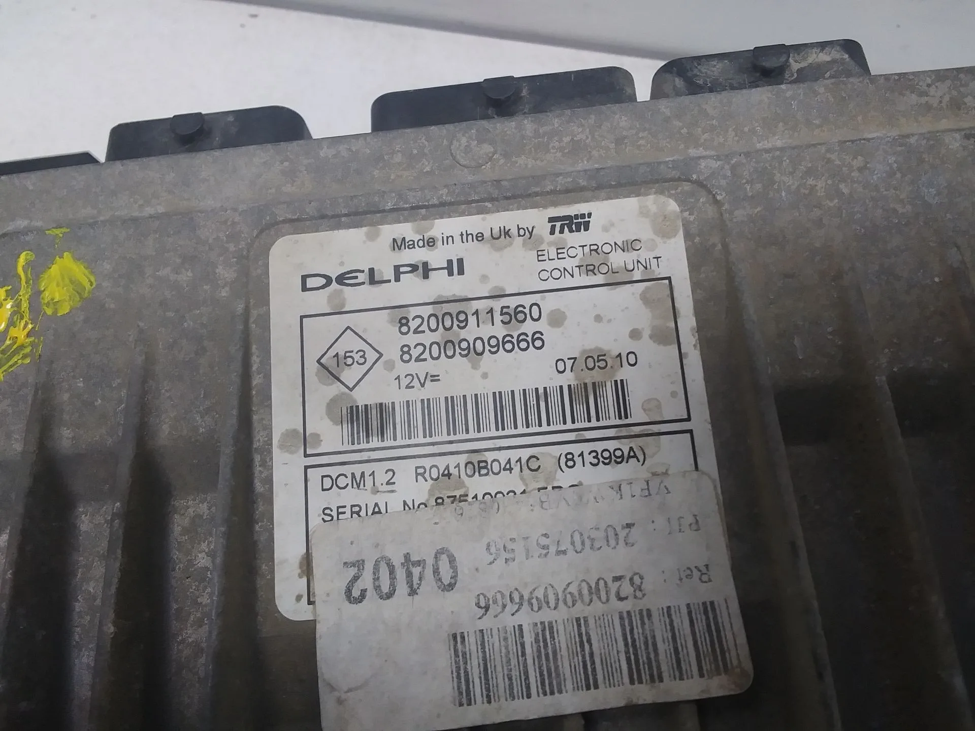 Centralita Motor Uce para Renault Kangoo