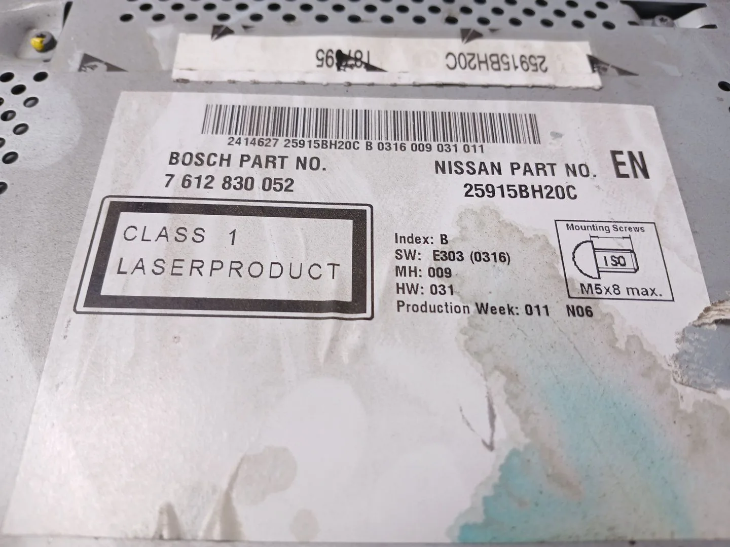 Sistema Audio / Radio Cd para Nissan Qashqai I (J10, Nj10)