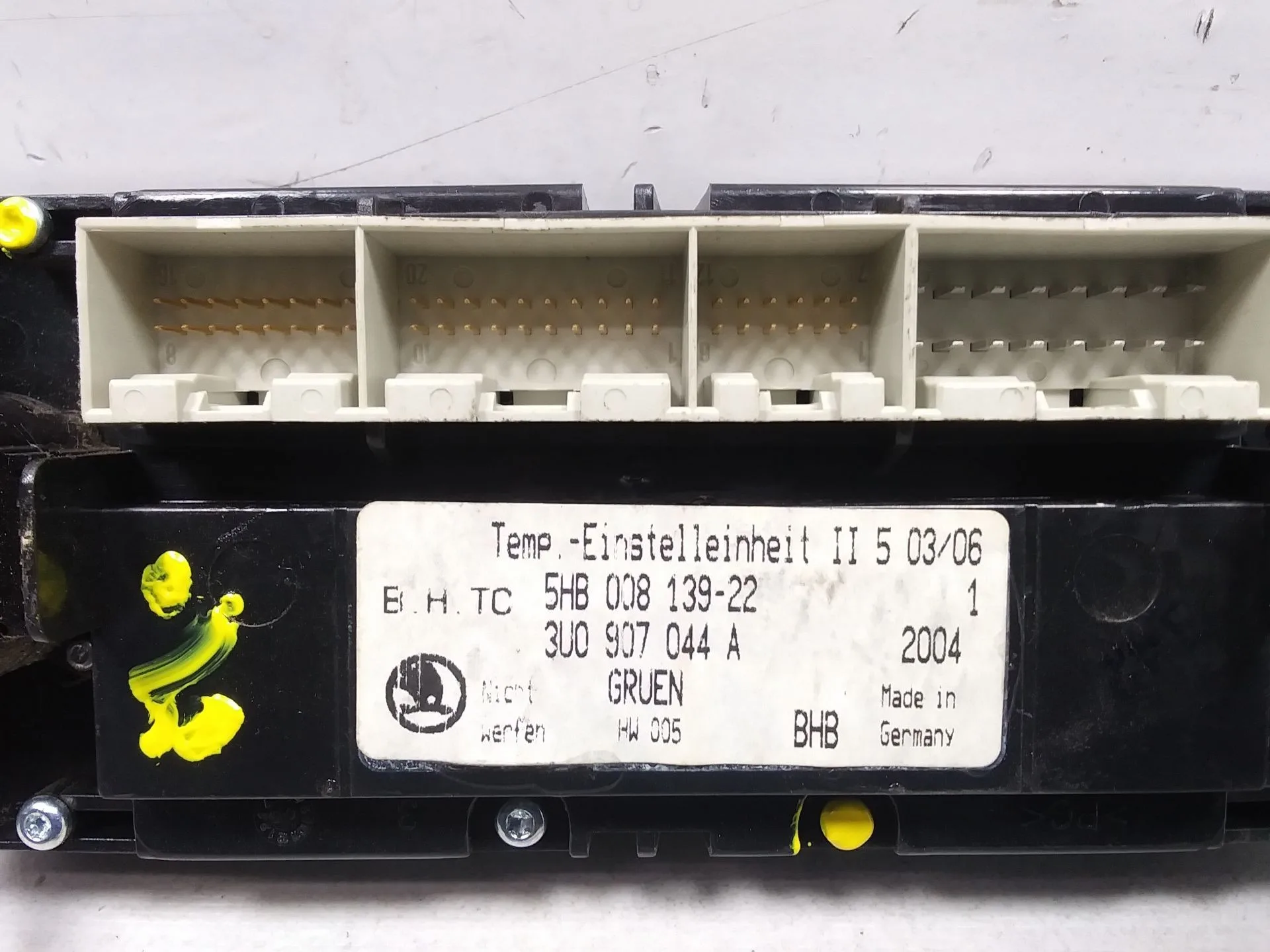 Mando Climatizador para Skoda Superb (3U4)