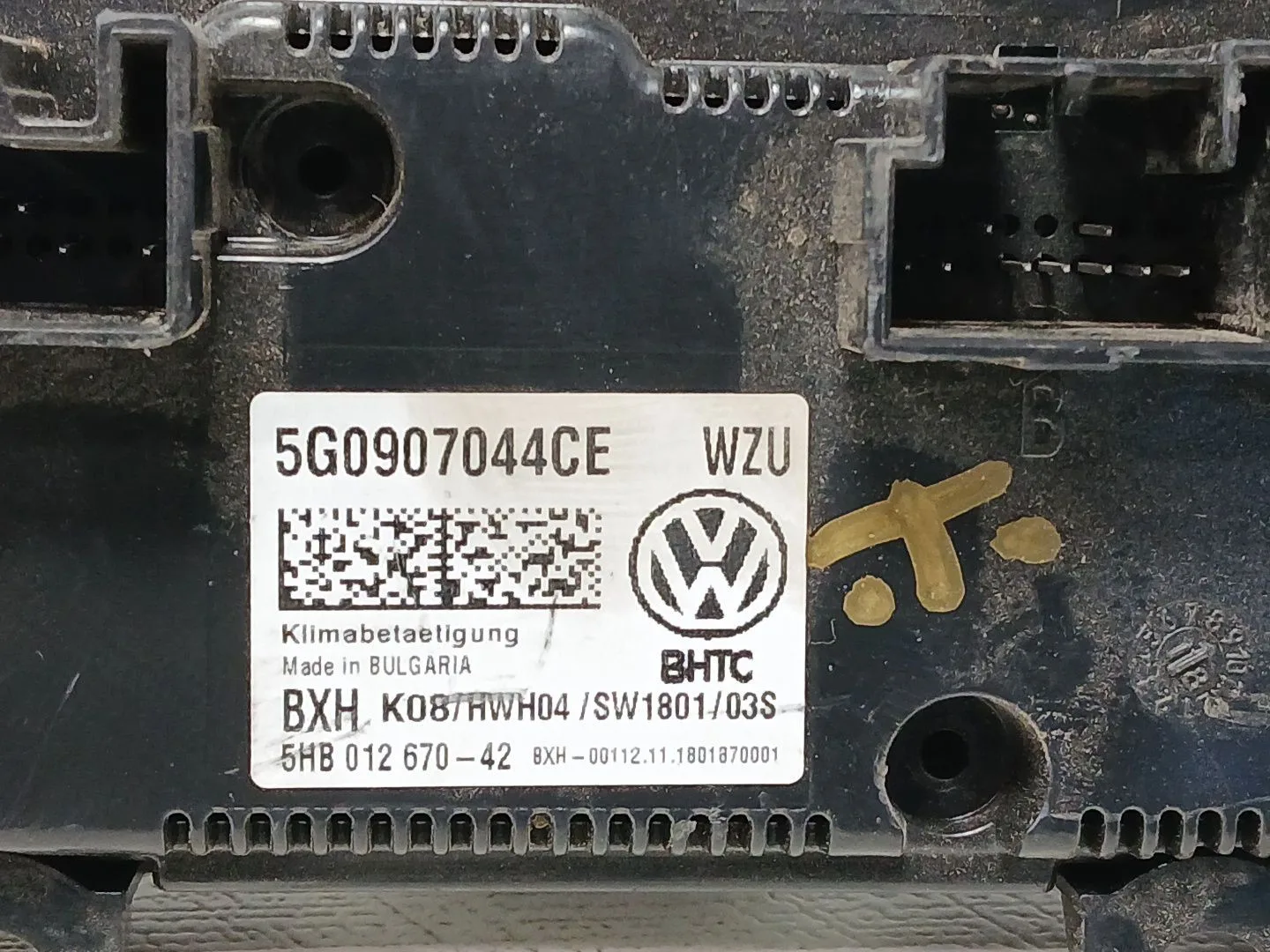 Mando Climatizador para Volkswagen Golf Vii (5G1, Bq1, Be1, Be2)