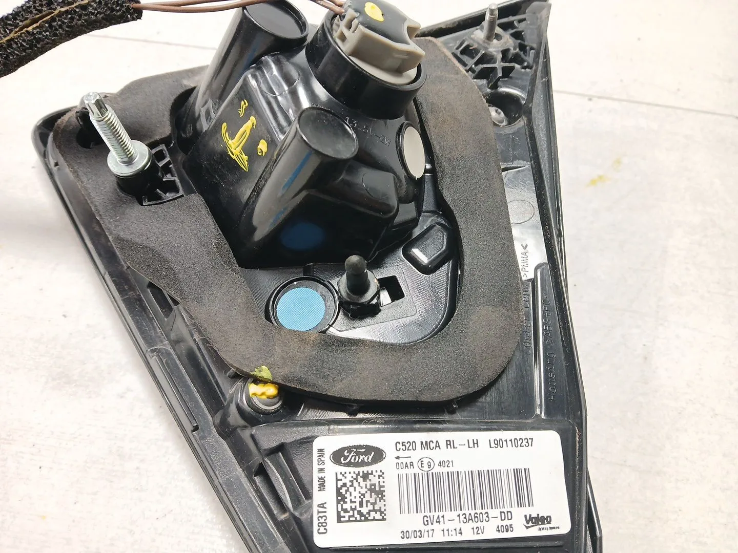 Piloto Trasero Izquierdo Interior para Ford Kuga Ii (Dm2)