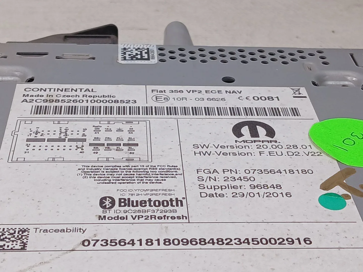 Sistema Audio / Radio Cd para Fiat Tipo Sedan (356_, 357_)
