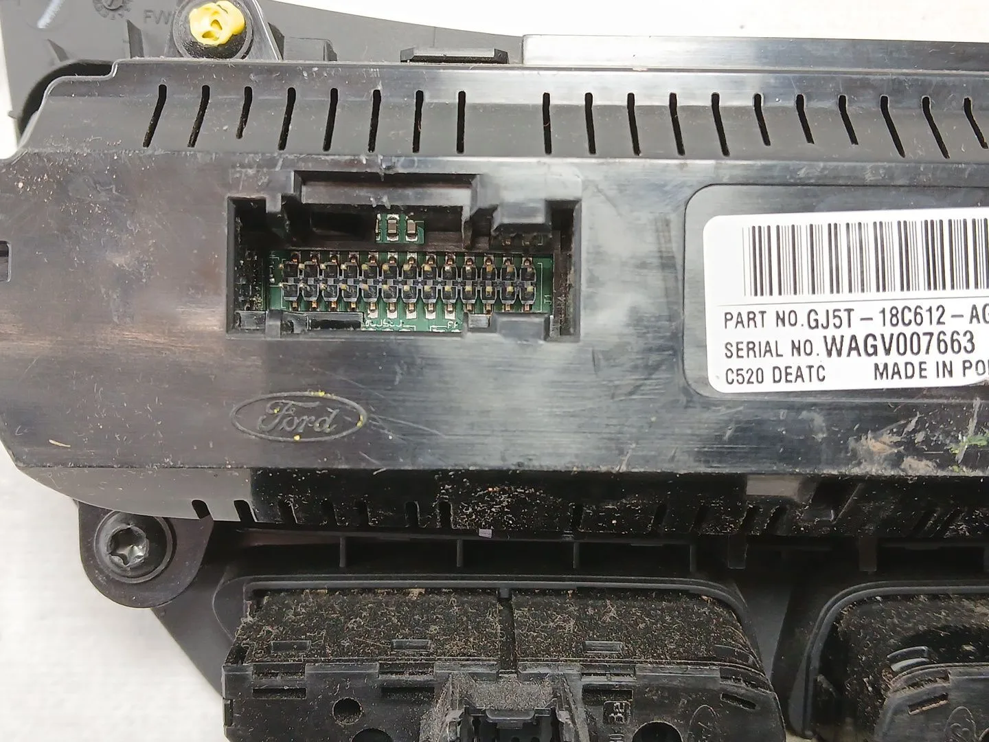 Mando Climatizador para Ford Kuga Ii (Dm2)